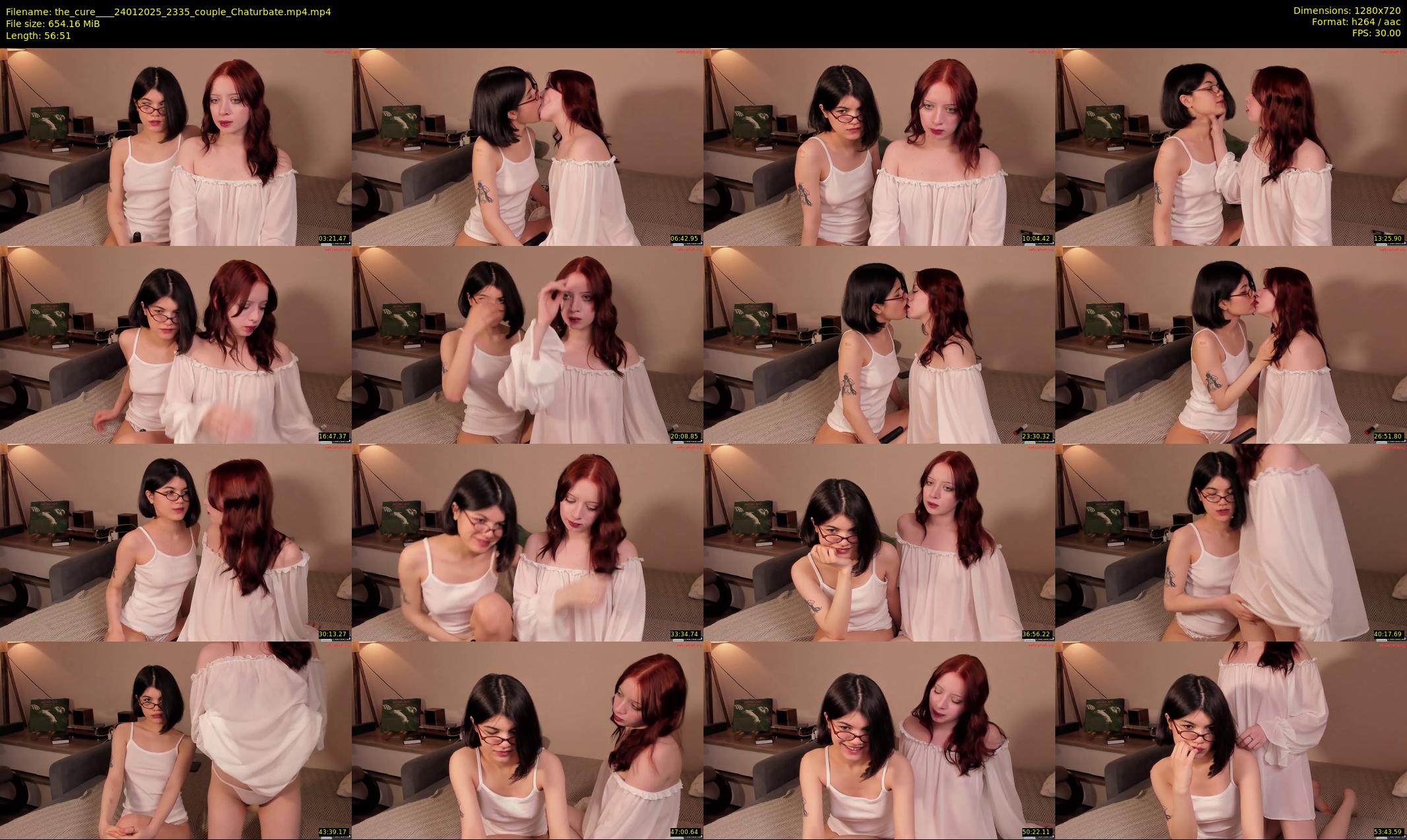 the_cure___ — 57 minute Chaturbate couple cam show recording, 720p, Jan 24, 2025