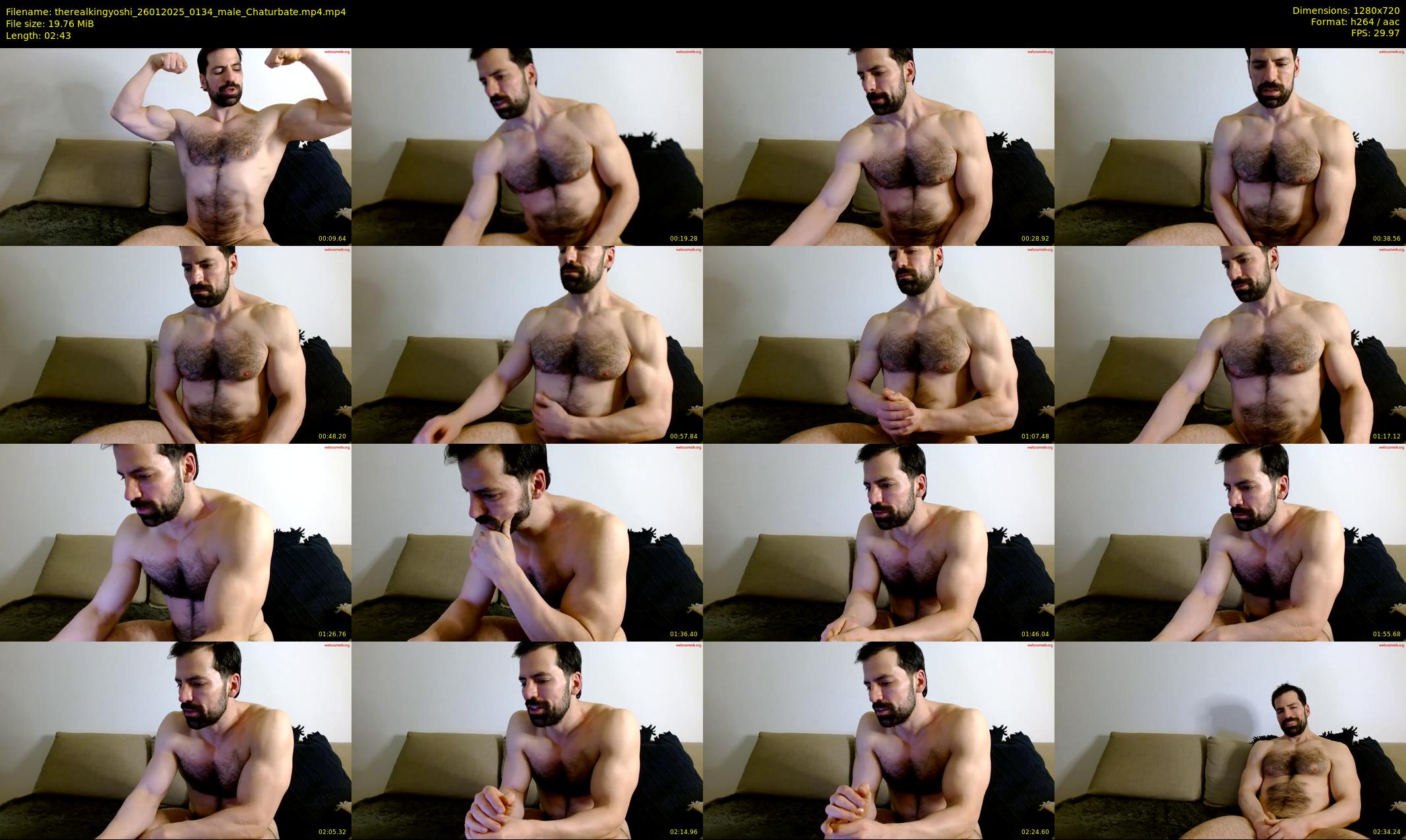 therealkingyoshi — 3 minute Chaturbate male cam show recording, 720p, Jan 26, 2025