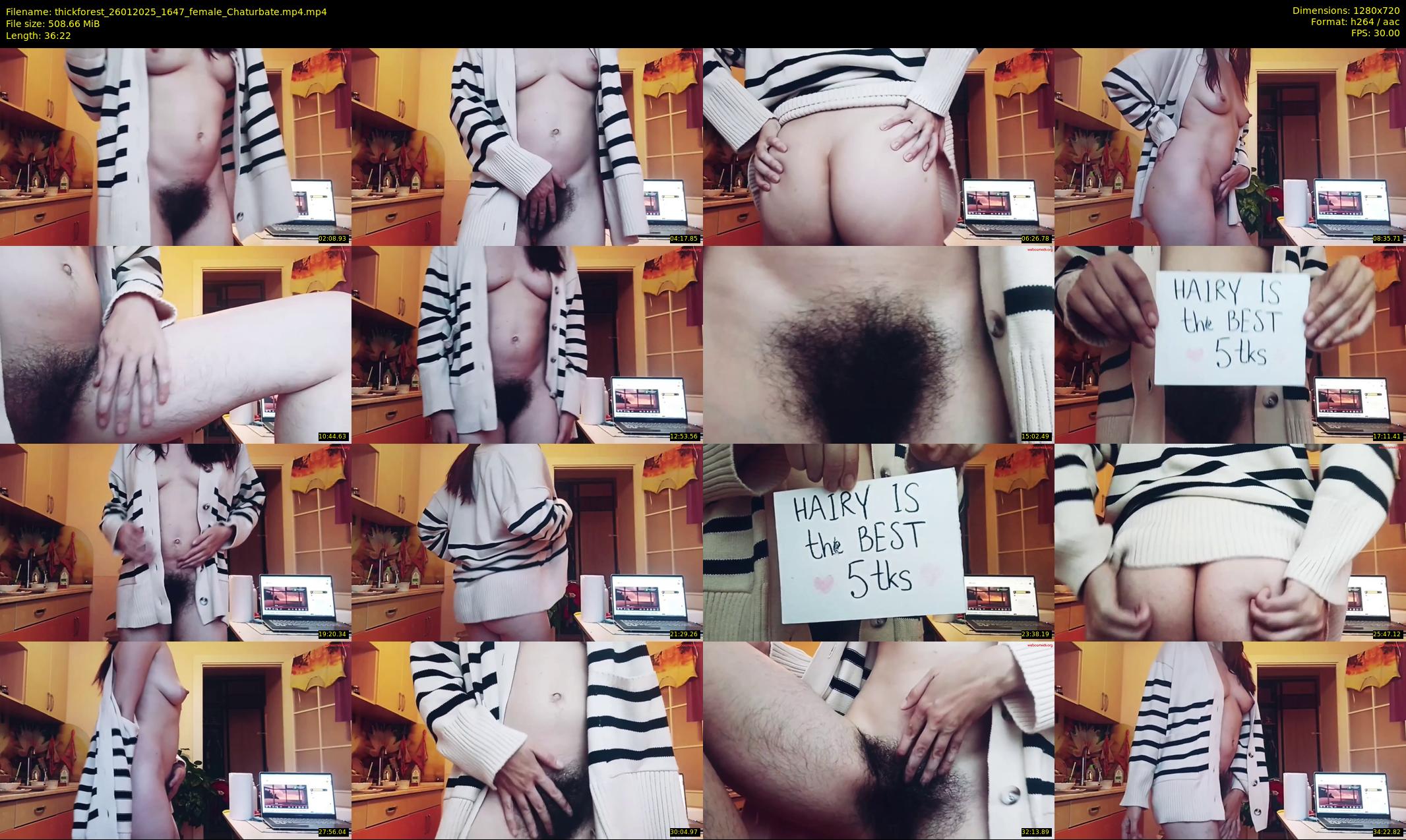 thickforest — 37 minute Chaturbate female cam show recording, 720p, Jan 26, 2025
