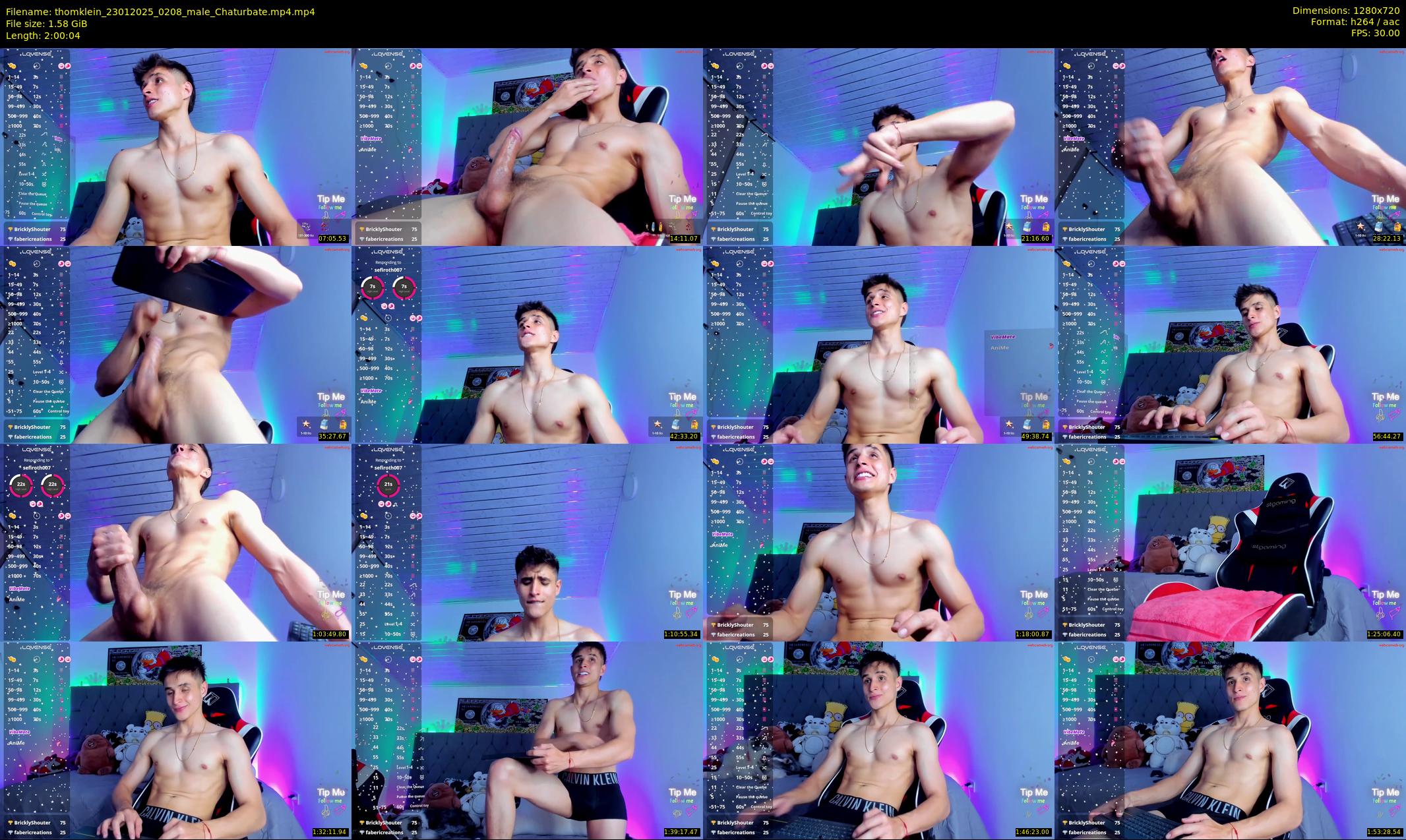 thomklein — 121 minute Chaturbate male cam show recording, 720p, Jan 23, 2025