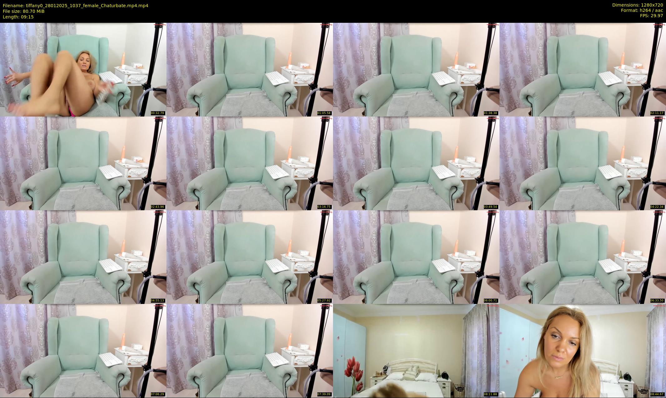 tiffany0 — 10 minute Chaturbate female cam show recording, 720p, Jan 28, 2025