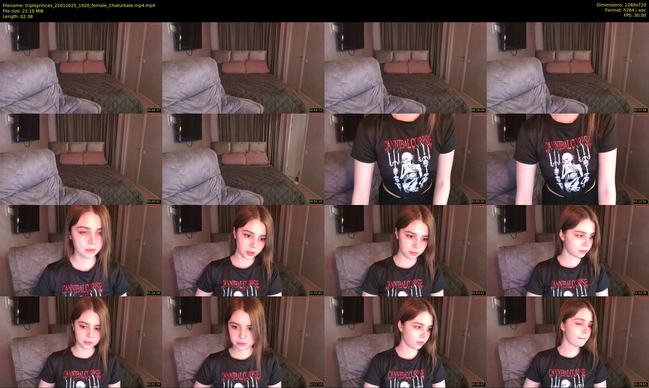 tripleprinces — 3 minute Chaturbate female cam show recording, 720p, Jan 22, 2025