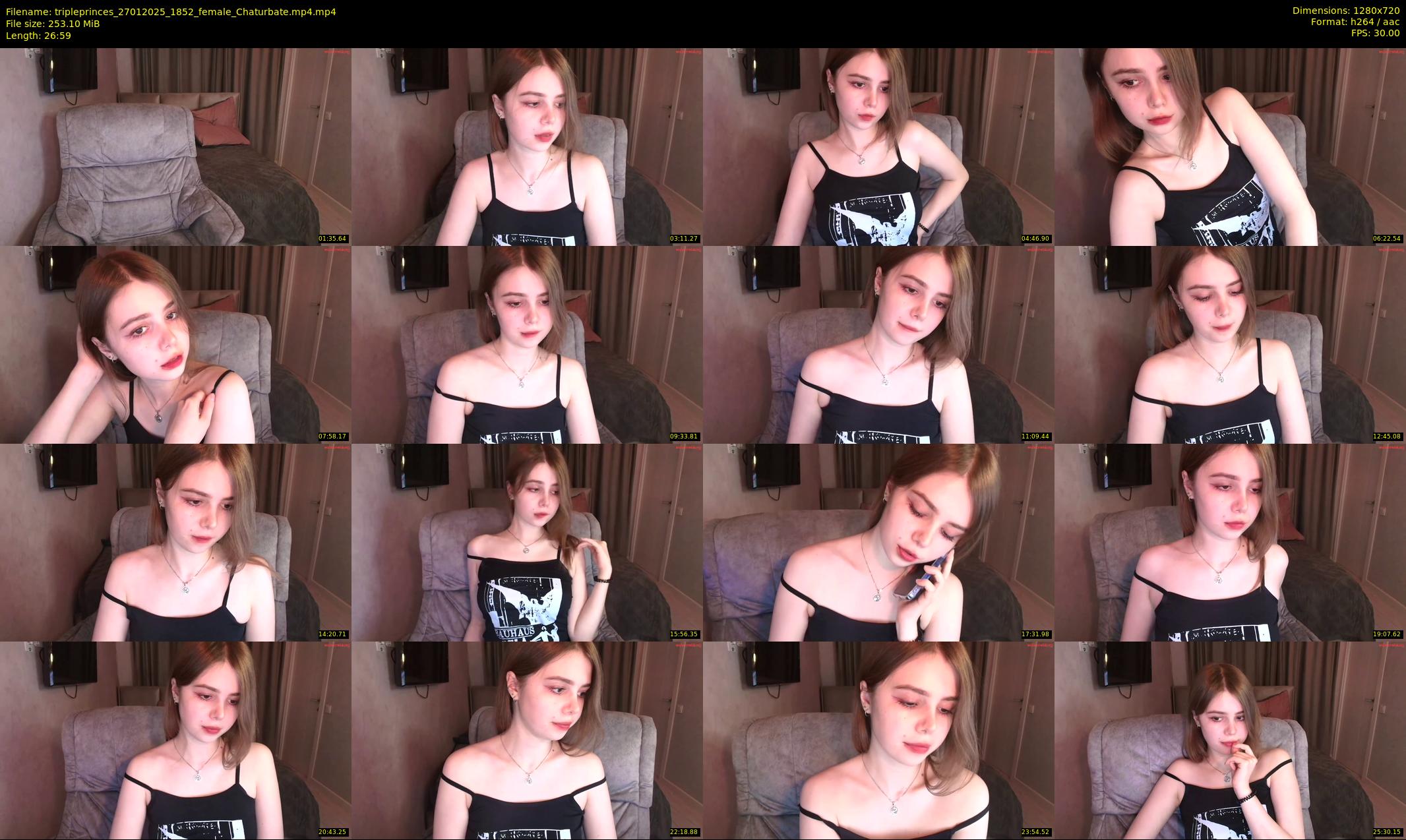 tripleprinces — 27 minute Chaturbate female cam show recording, 720p, Jan 27, 2025