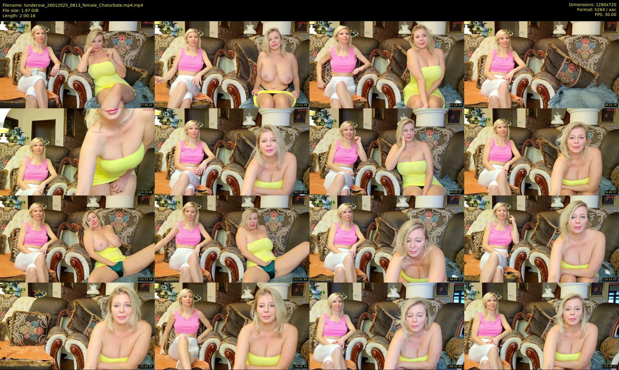 tunderose — 121 minute Chaturbate female cam show recording, 720p, Jan 26, 2025