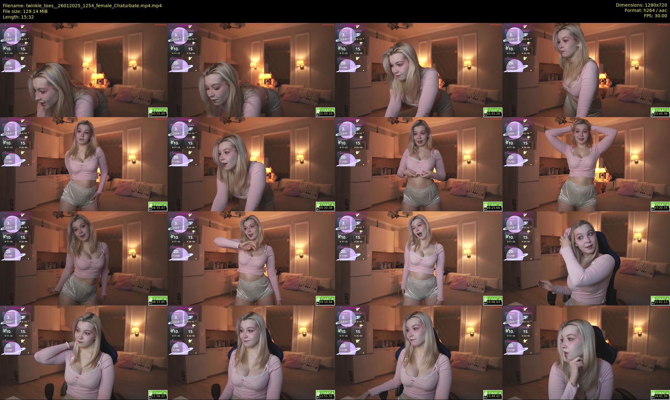twinkle_toes_ — 16 minute Chaturbate female cam show recording, 720p, Jan 26, 2025