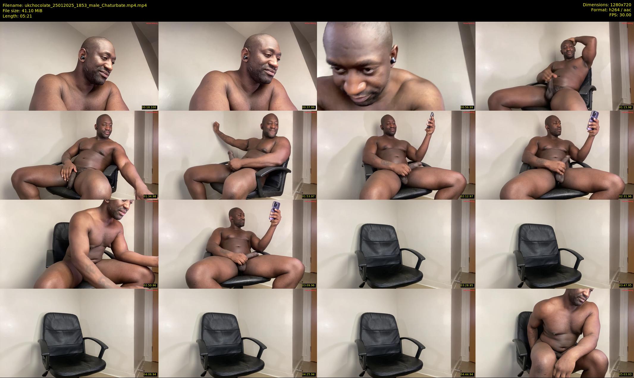 ukchocolate — 6 minute Chaturbate male cam show recording, 720p, Jan 25, 2025