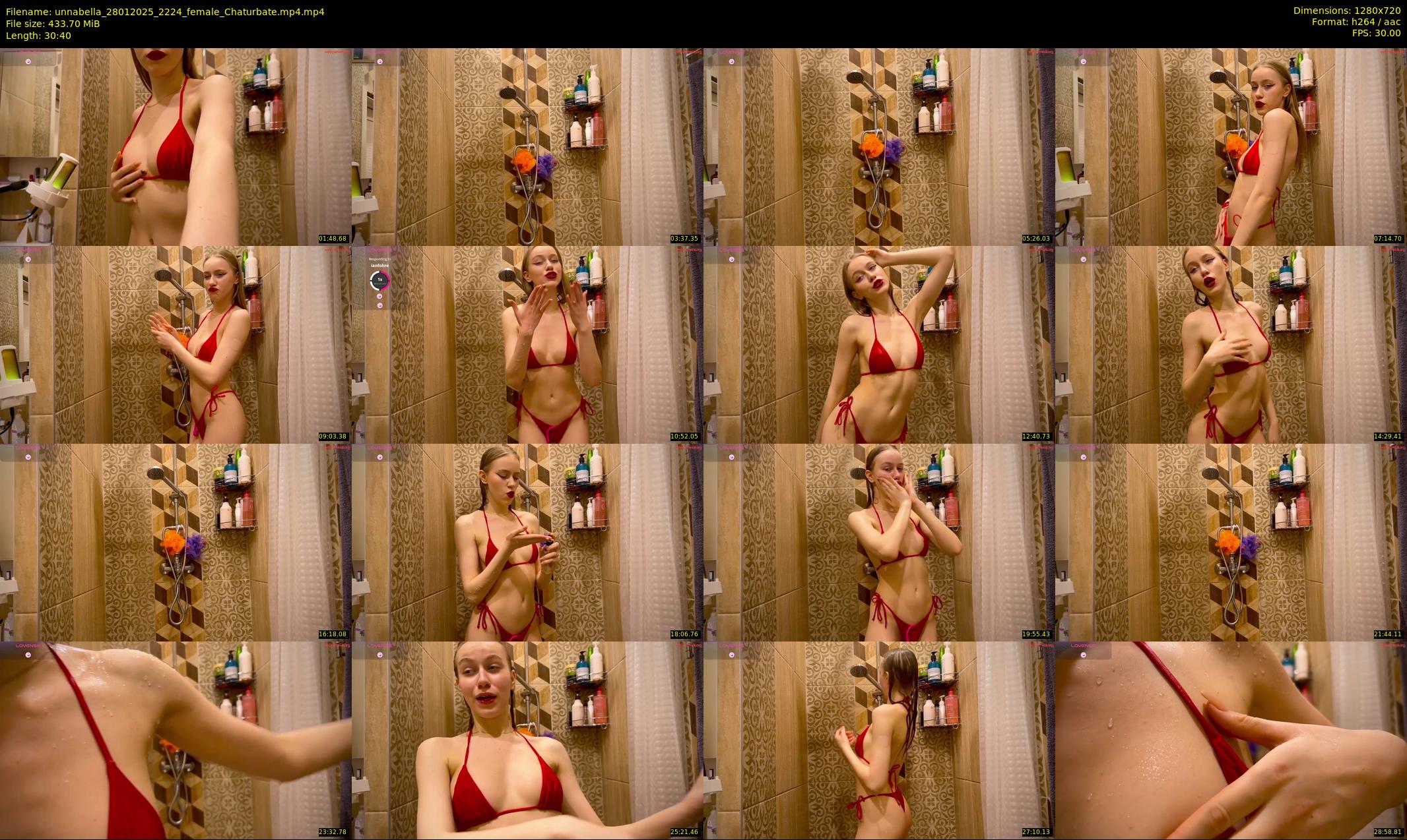 unnabella — 31 minute Chaturbate female cam show recording, 720p, Jan 28, 2025