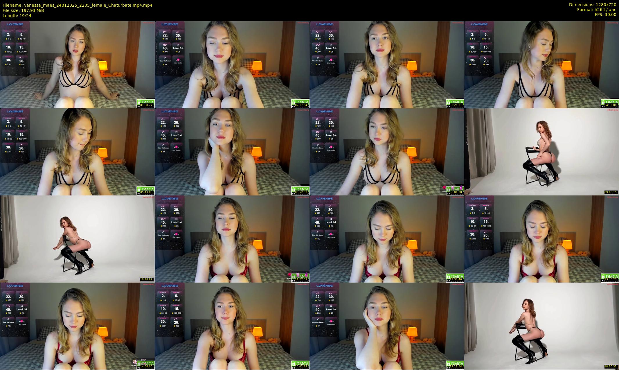 vanessa_maes — 20 minute Chaturbate female cam show recording, 720p, Jan 24, 2025