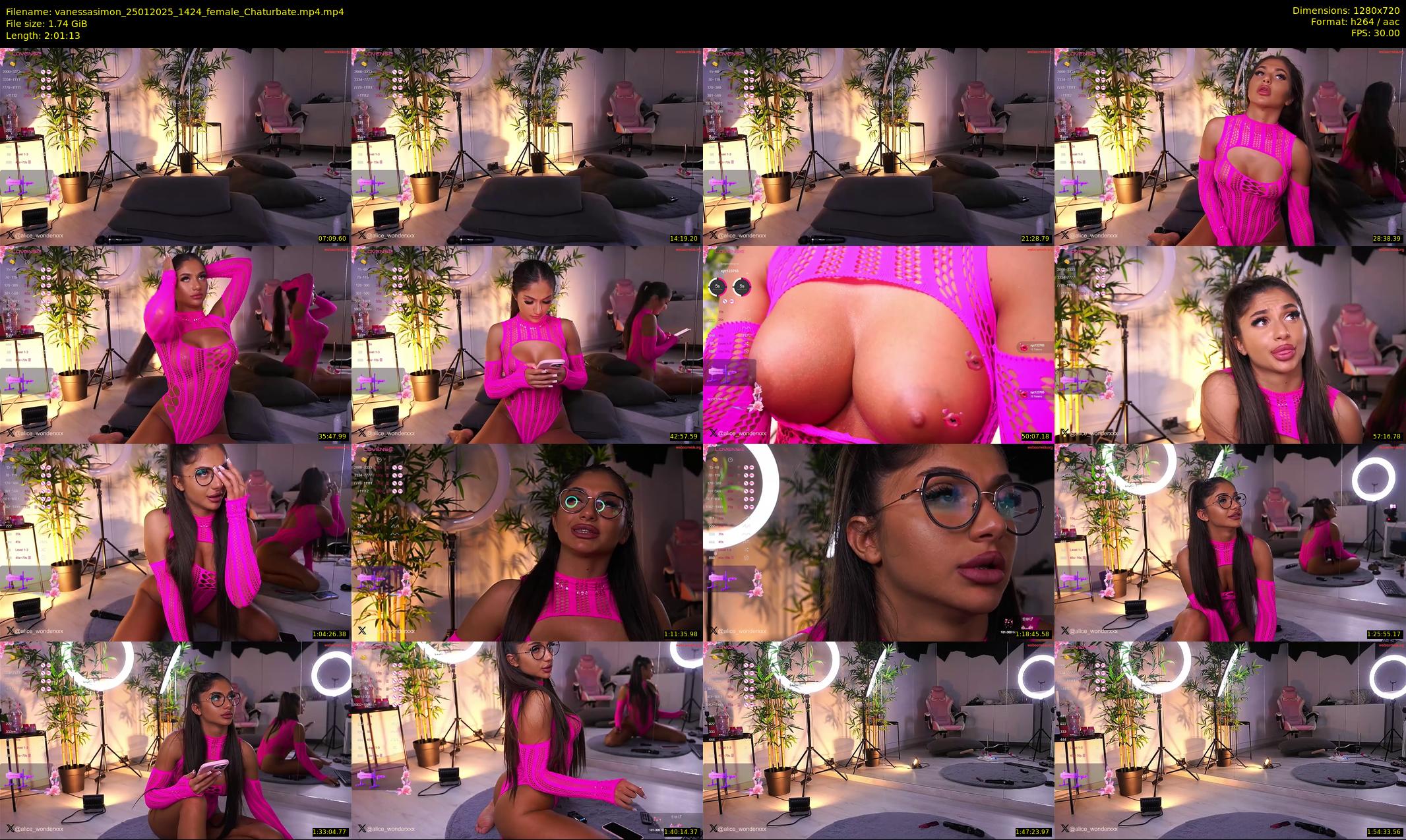 vanessasimon — 122 minute Chaturbate female cam show recording, 720p, Jan 25, 2025