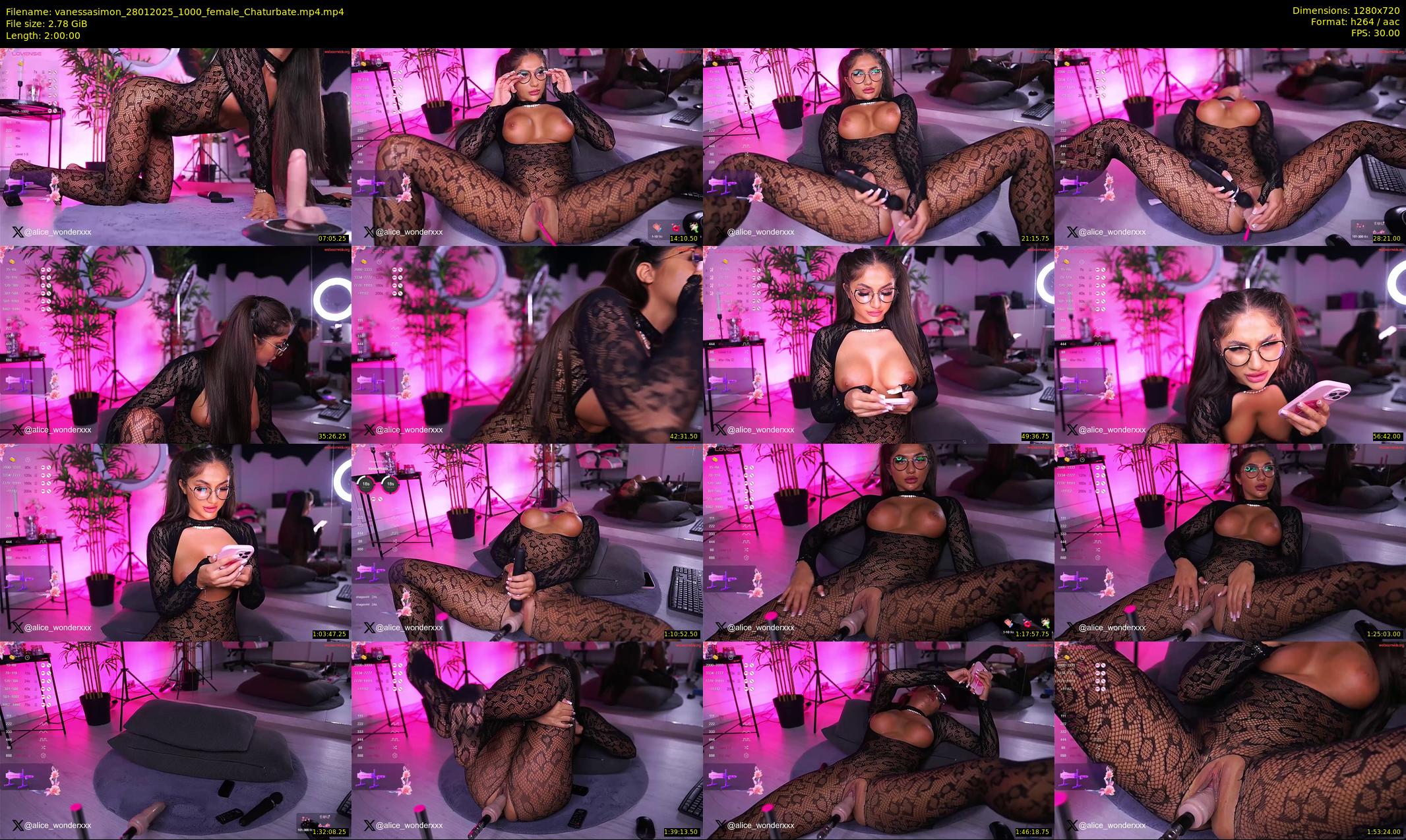 vanessasimon — 120 minute Chaturbate female cam show recording, 720p, Jan 28, 2025