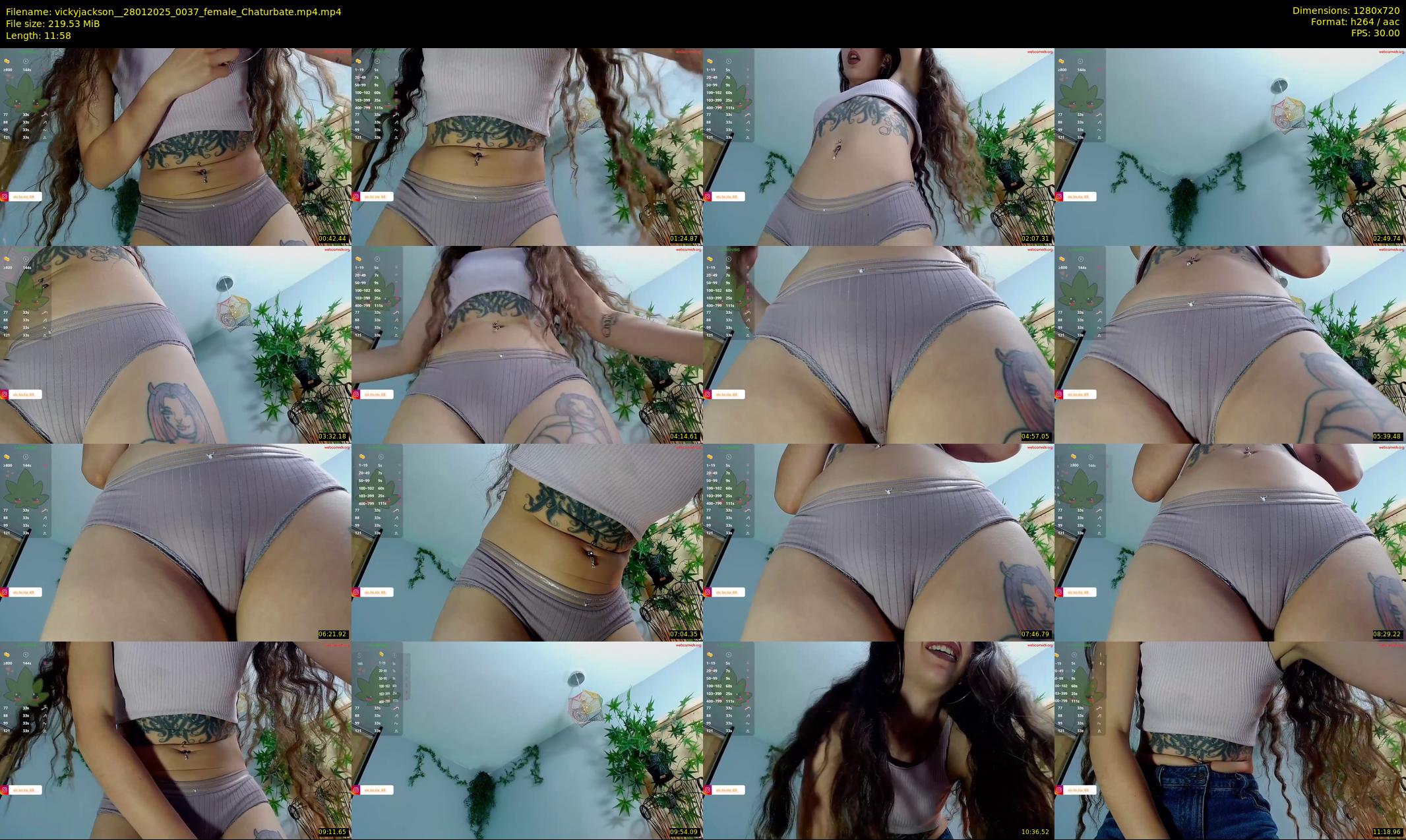vickyjackson_ — 12 minute Chaturbate female cam show recording, 720p, Jan 28, 2025