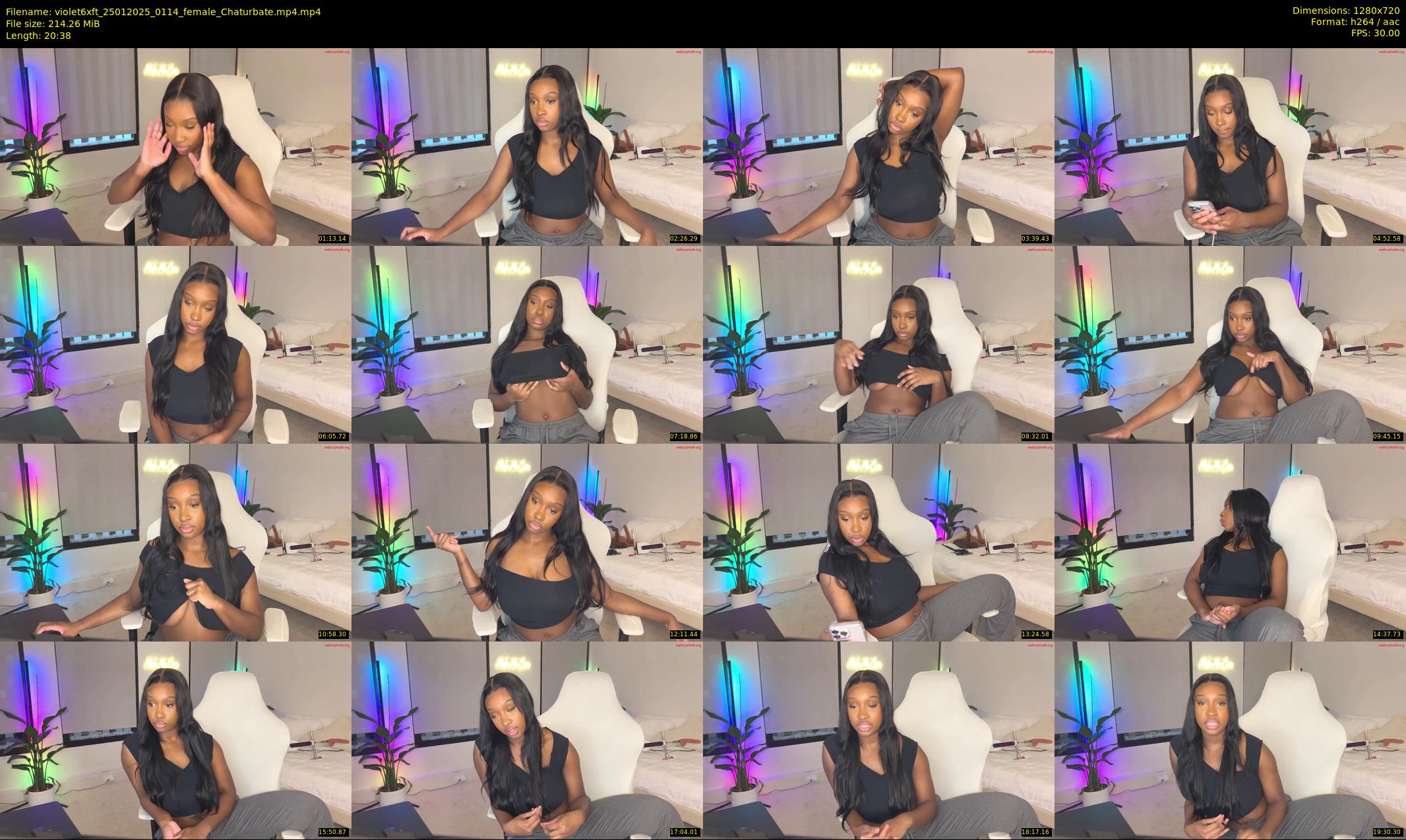 violet6xft — 21 minute Chaturbate female cam show recording, 720p, Jan 25, 2025