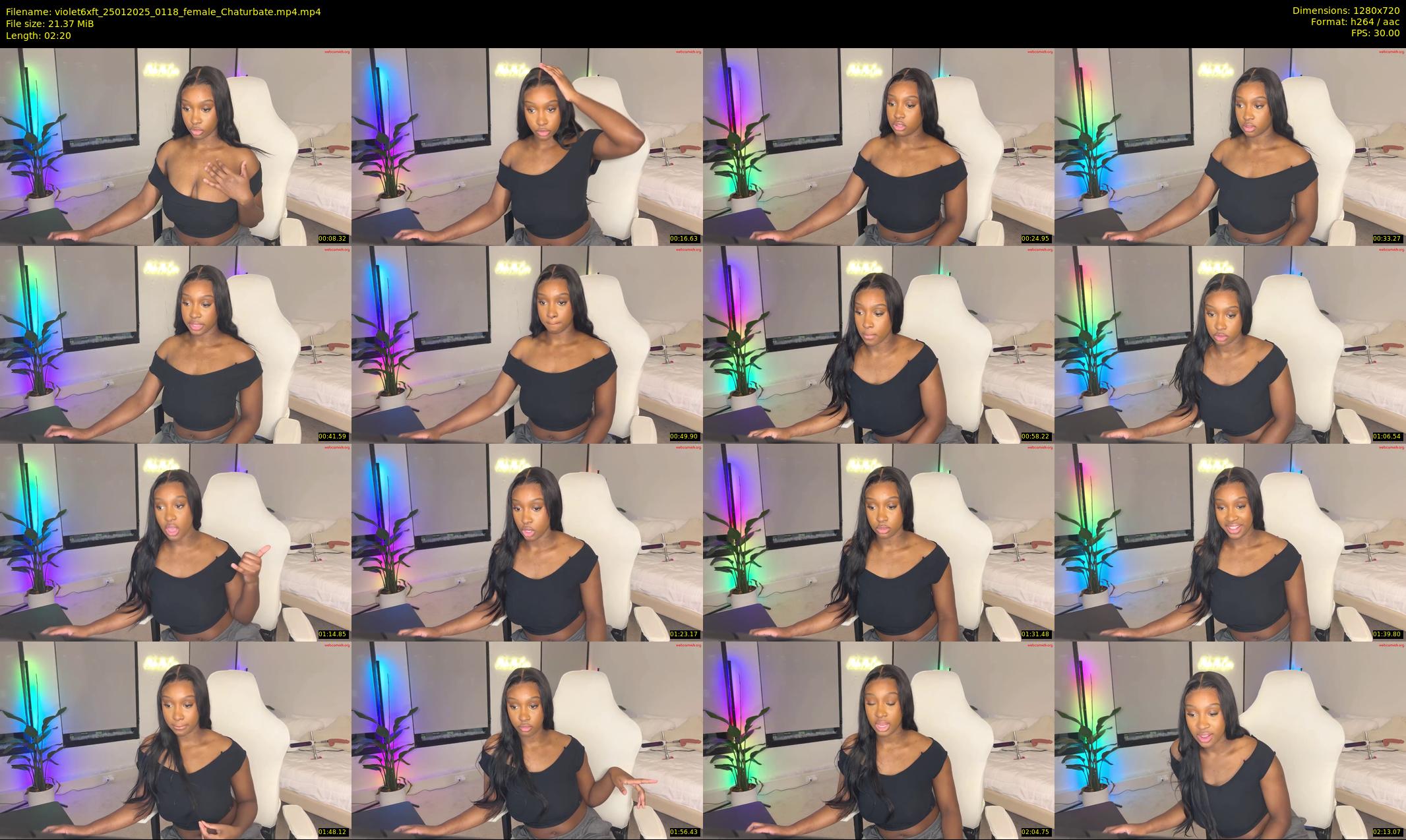 violet6xft — 3 minute Chaturbate female cam show recording, 720p, Jan 25, 2025