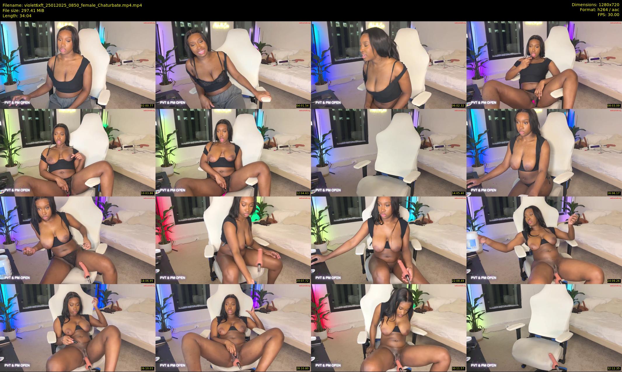violet6xft — 35 minute Chaturbate female cam show recording, 720p, Jan 25, 2025