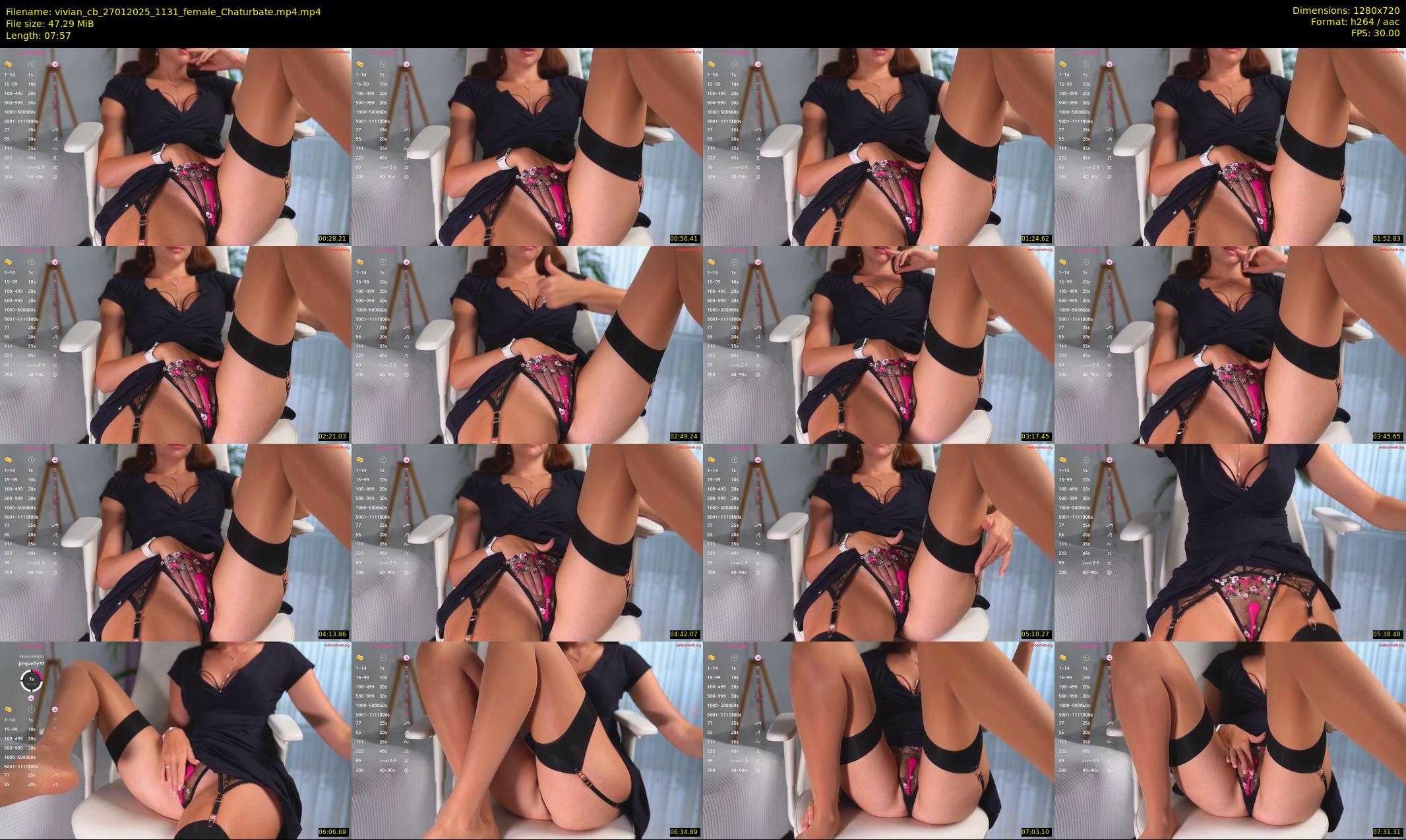 vivian_cb — 8 minute Chaturbate female cam show recording, 720p, Jan 27, 2025