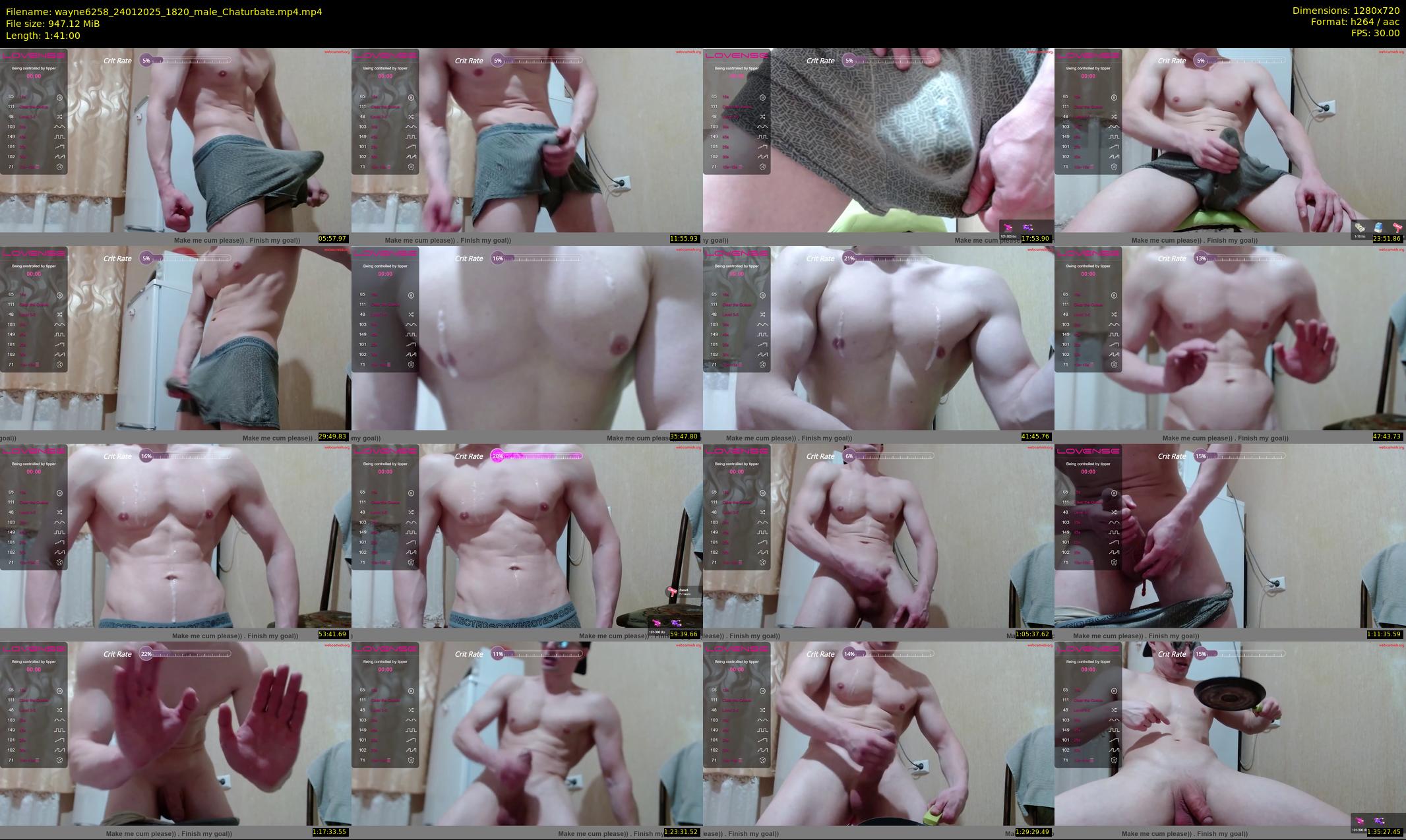 wayne6258 — 101 minute Chaturbate male cam show recording, 720p, Jan 24, 2025