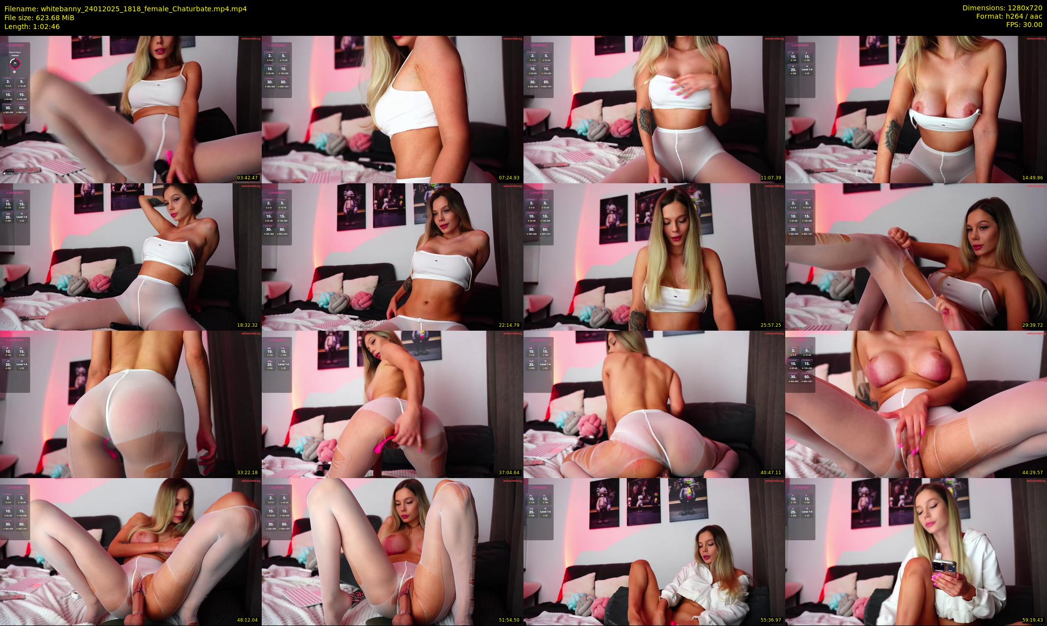 whitebanny — 63 minute Chaturbate couple cam show recording, 720p, Jan 24, 2025
