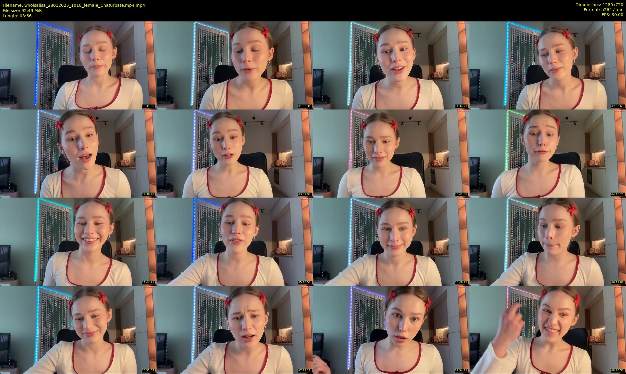 whoisalisa — 9 minute Chaturbate female cam show recording, 720p, Jan 28, 2025