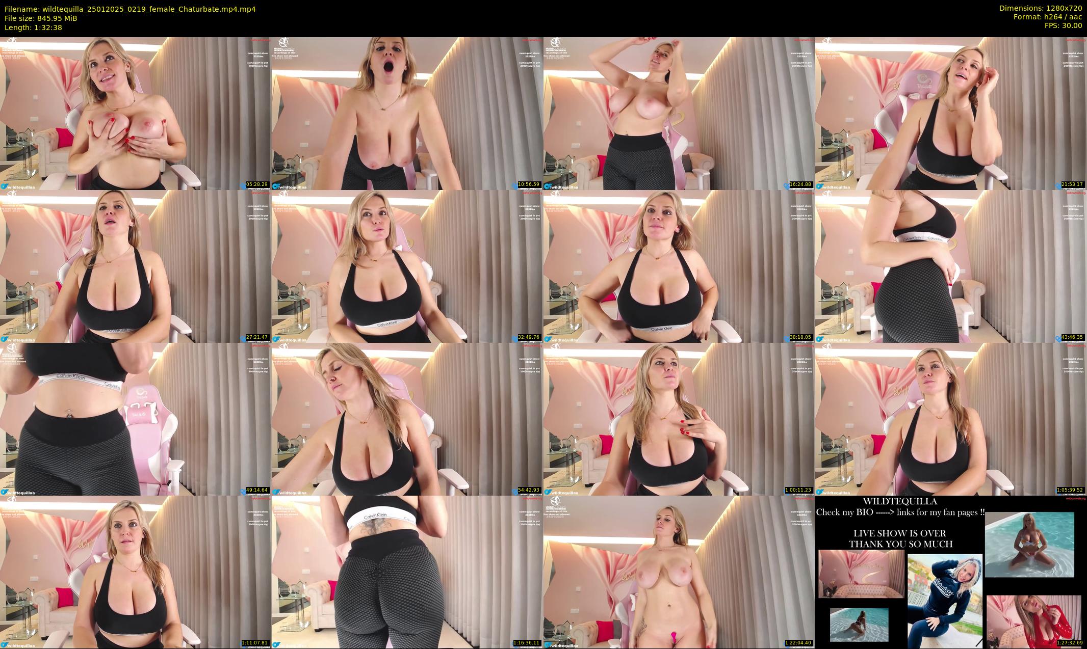 wildtequilla — 93 minute Chaturbate couple cam show recording, 720p, Jan 25, 2025