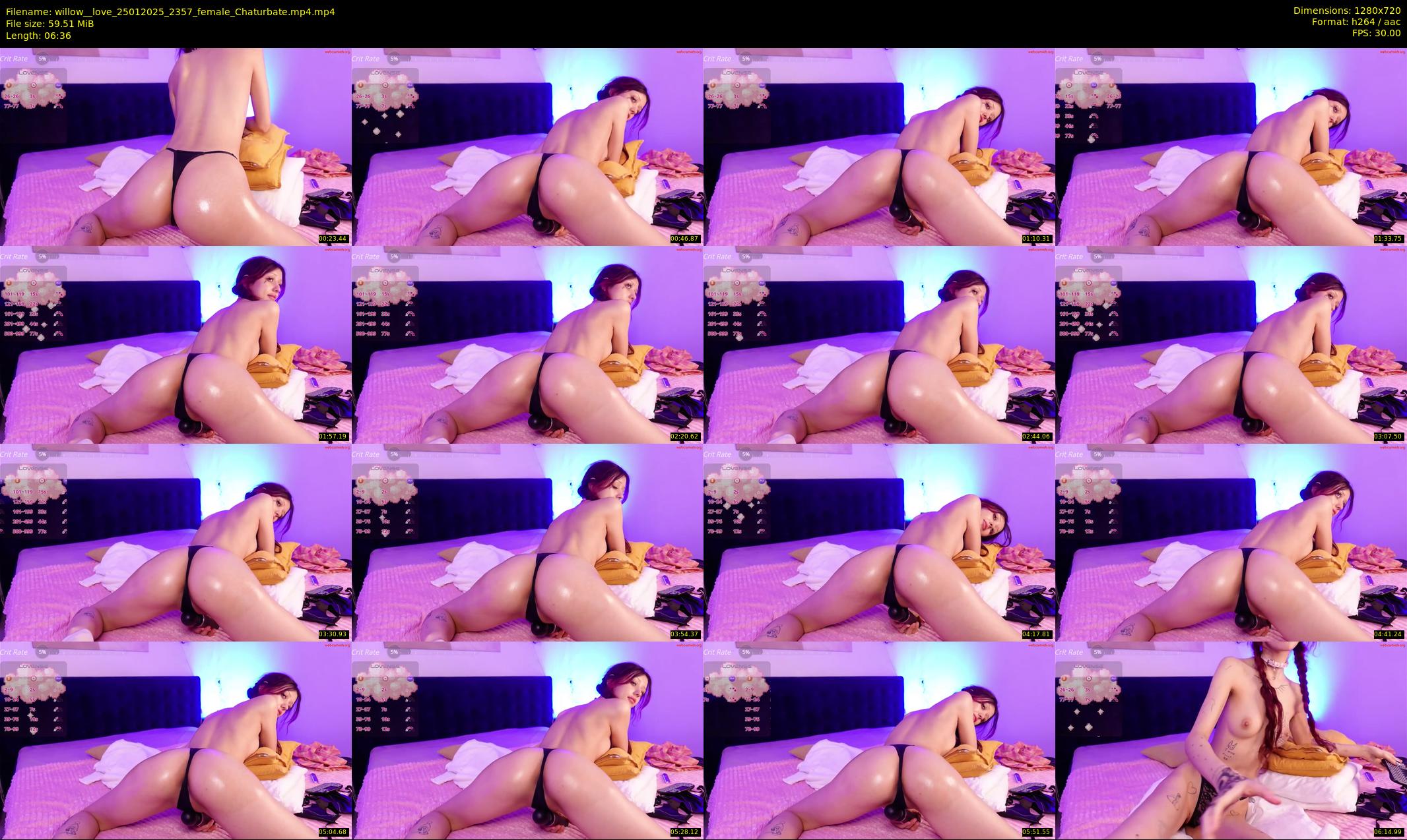 willow__love — 7 minute Chaturbate female cam show recording, 720p, Jan 25, 2025