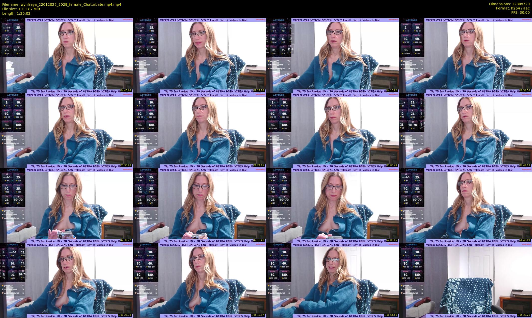 wynfreya — 81 minute Chaturbate female cam show recording, 720p, Jan 22, 2025