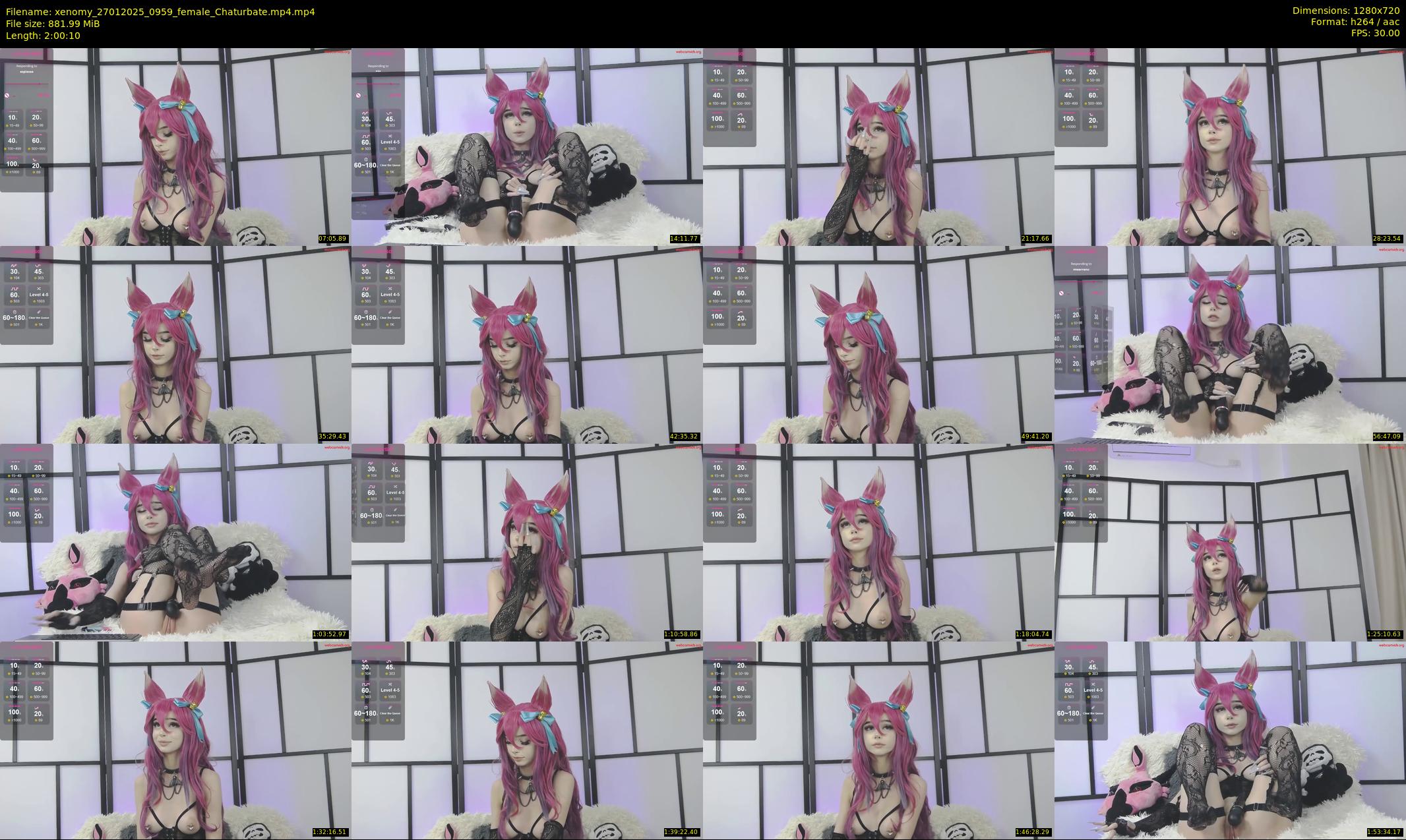 xenomy — 121 minute Chaturbate female cam show recording, 720p, Jan 27, 2025