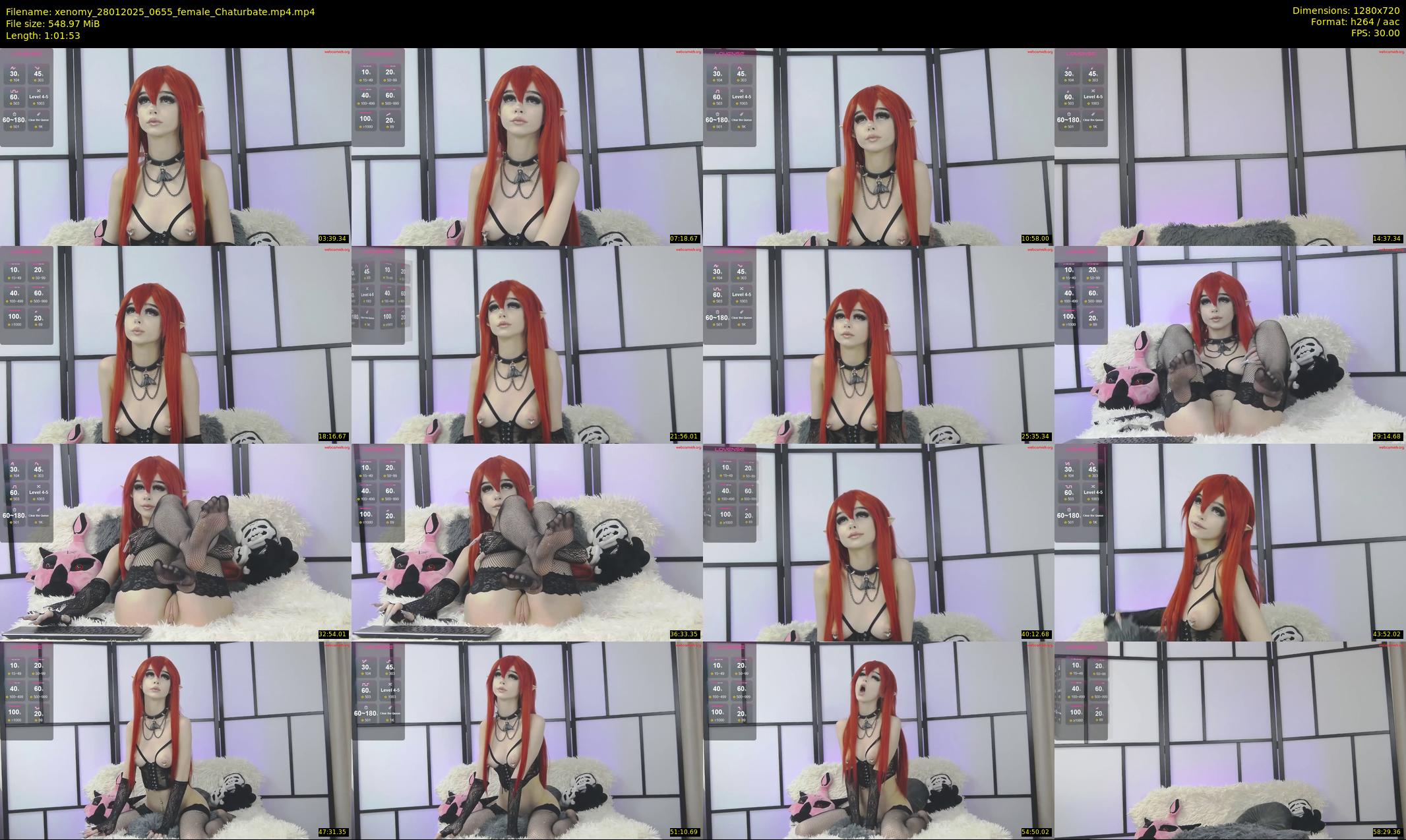 xenomy — 62 minute Chaturbate female cam show recording, 720p, Jan 28, 2025