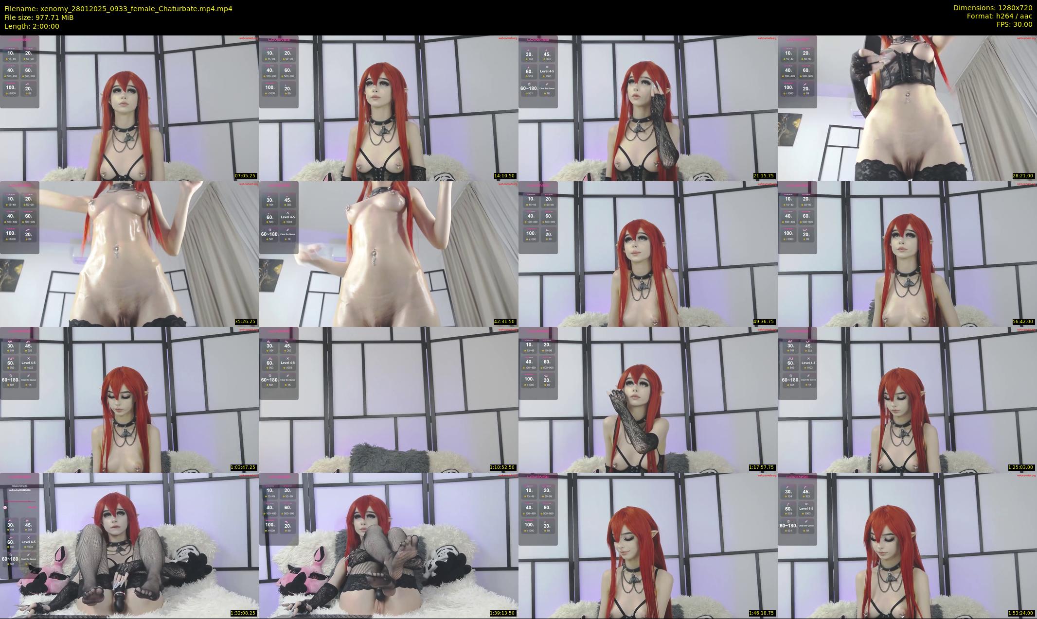 xenomy — 120 minute Chaturbate female cam show recording, 720p, Jan 28, 2025