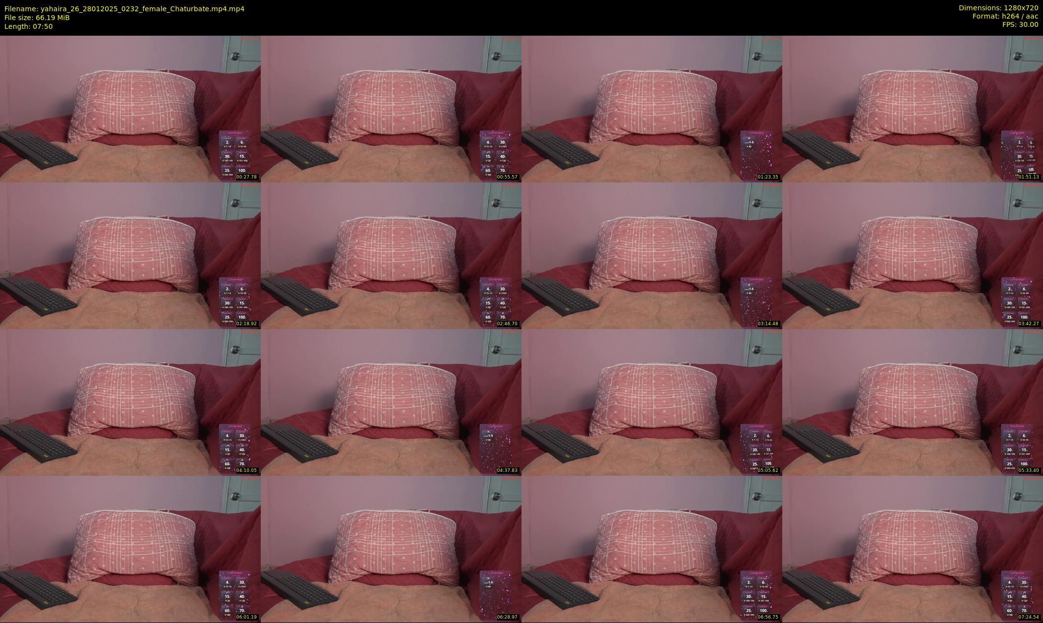 yahaira_26 — 8 minute Chaturbate female cam show recording, 720p, Jan 28, 2025
