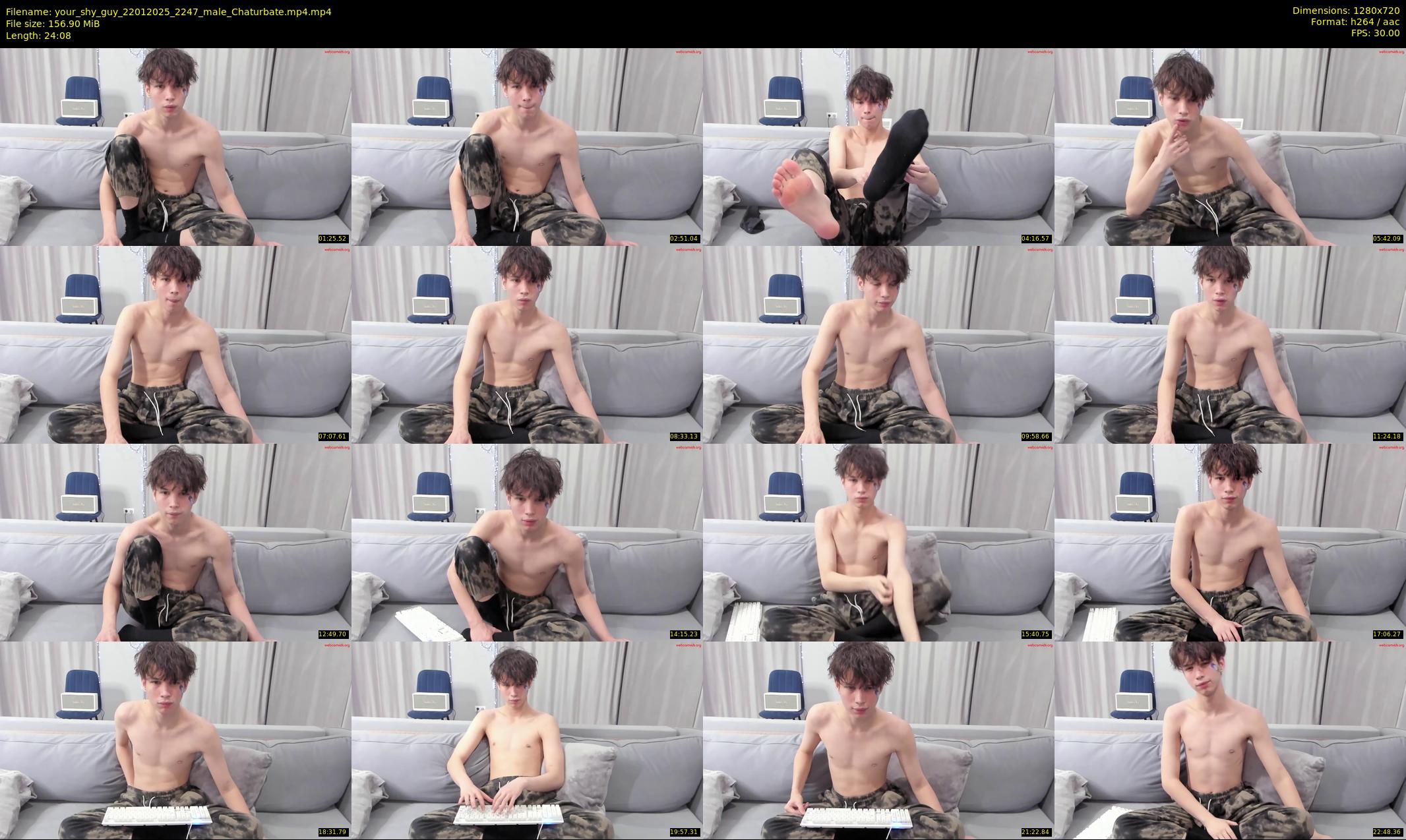 your_shy_guy — 25 minute Chaturbate male cam show recording, 720p, Jan 22, 2025