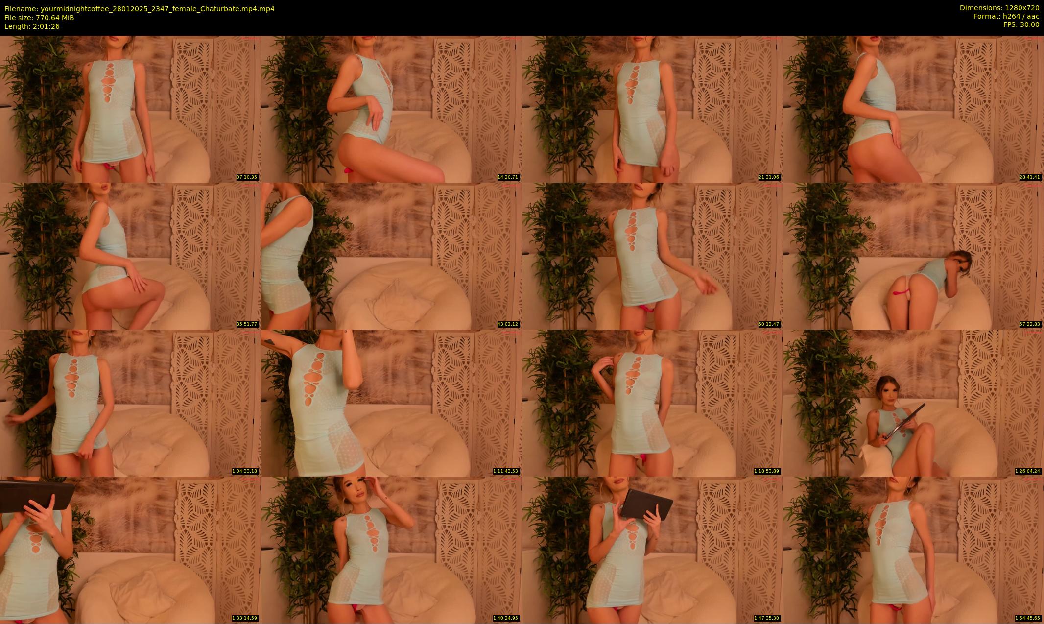 yourmidnightcoffee — 122 minute Chaturbate female cam show recording, 720p, Jan 28, 2025