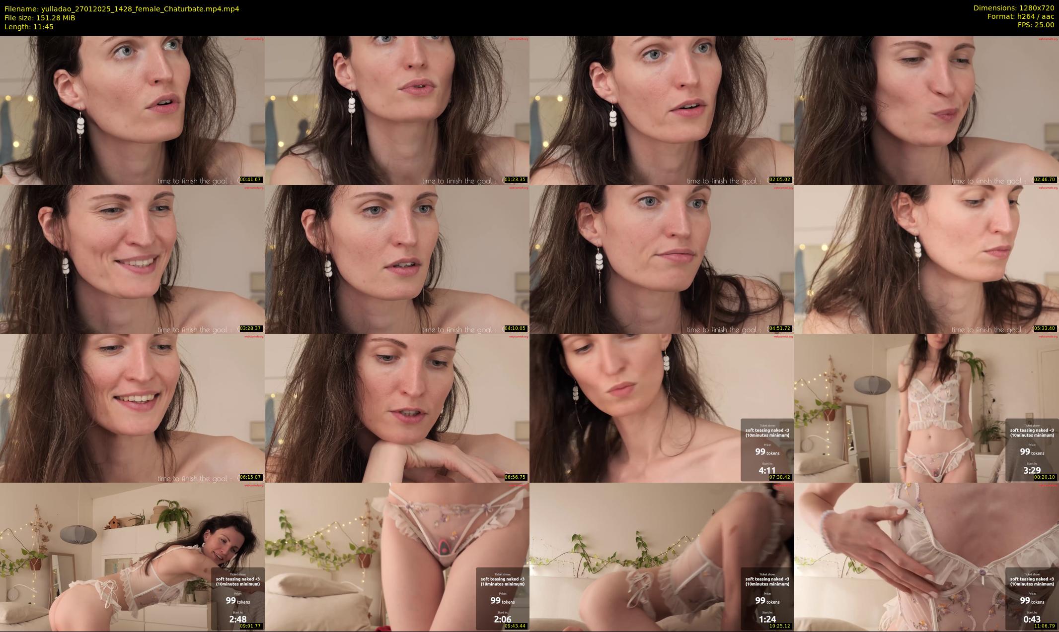 yulladao — 12 minute Chaturbate female cam show recording, 720p, Jan 27, 2025