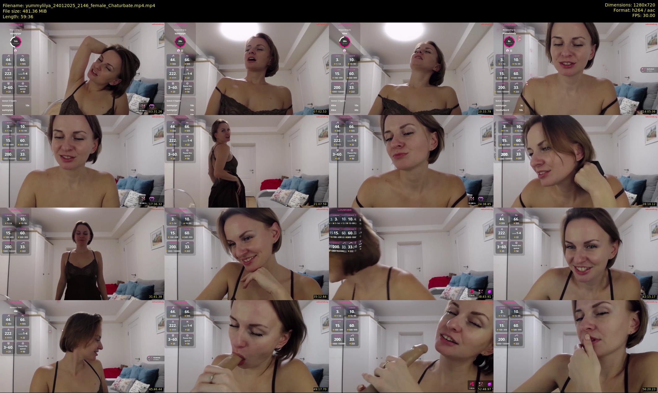 yummylilya — 60 minute Chaturbate female cam show recording, 720p, Jan 24, 2025