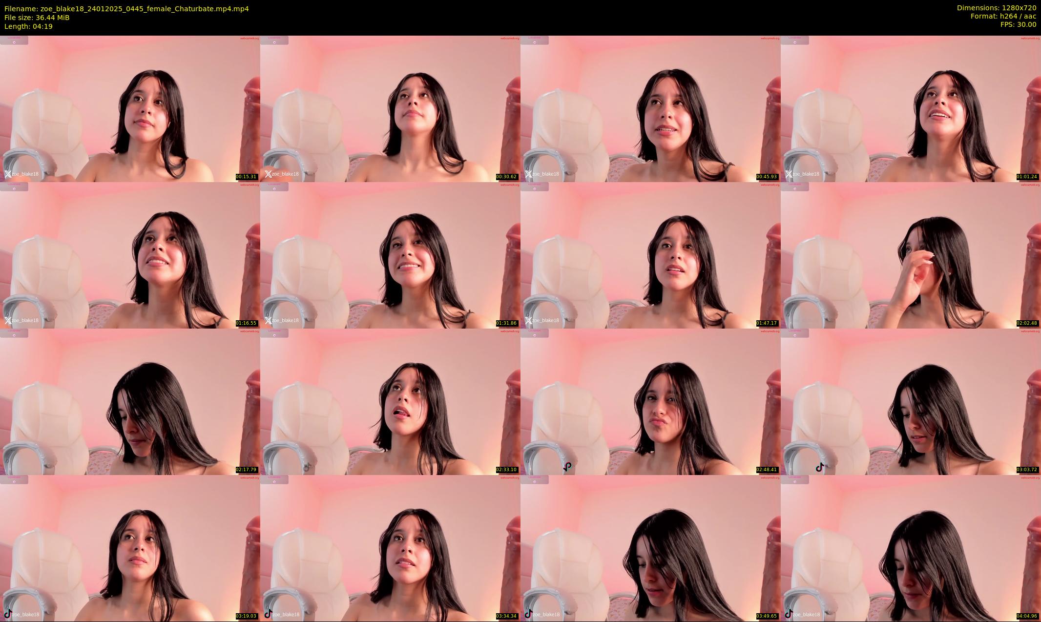 zoe_blake18 — 5 minute Chaturbate female cam show recording, 720p, Jan 24, 2025