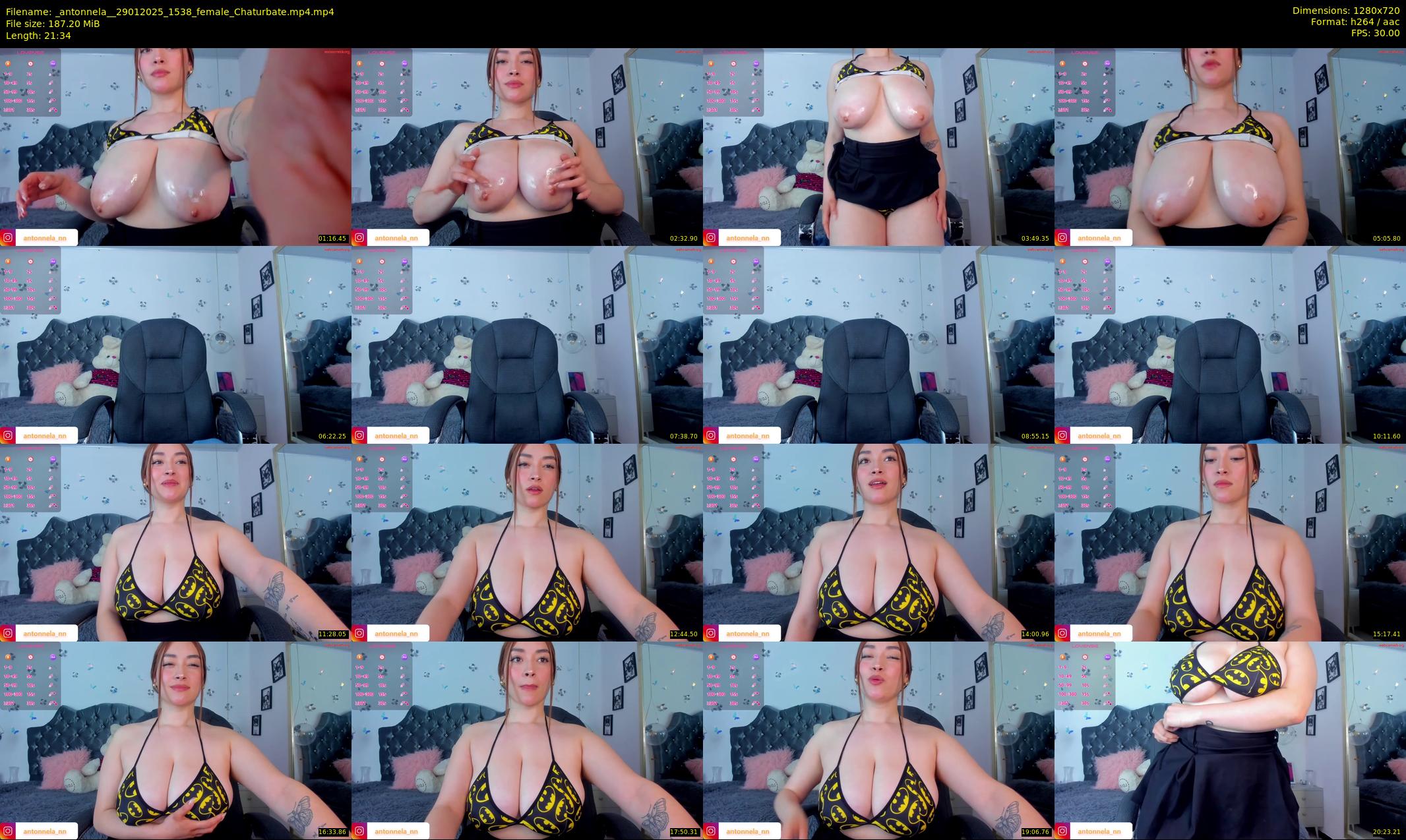 _antonnela_ — 22 minute Chaturbate female cam show recording, 720p, Jan 29, 2025