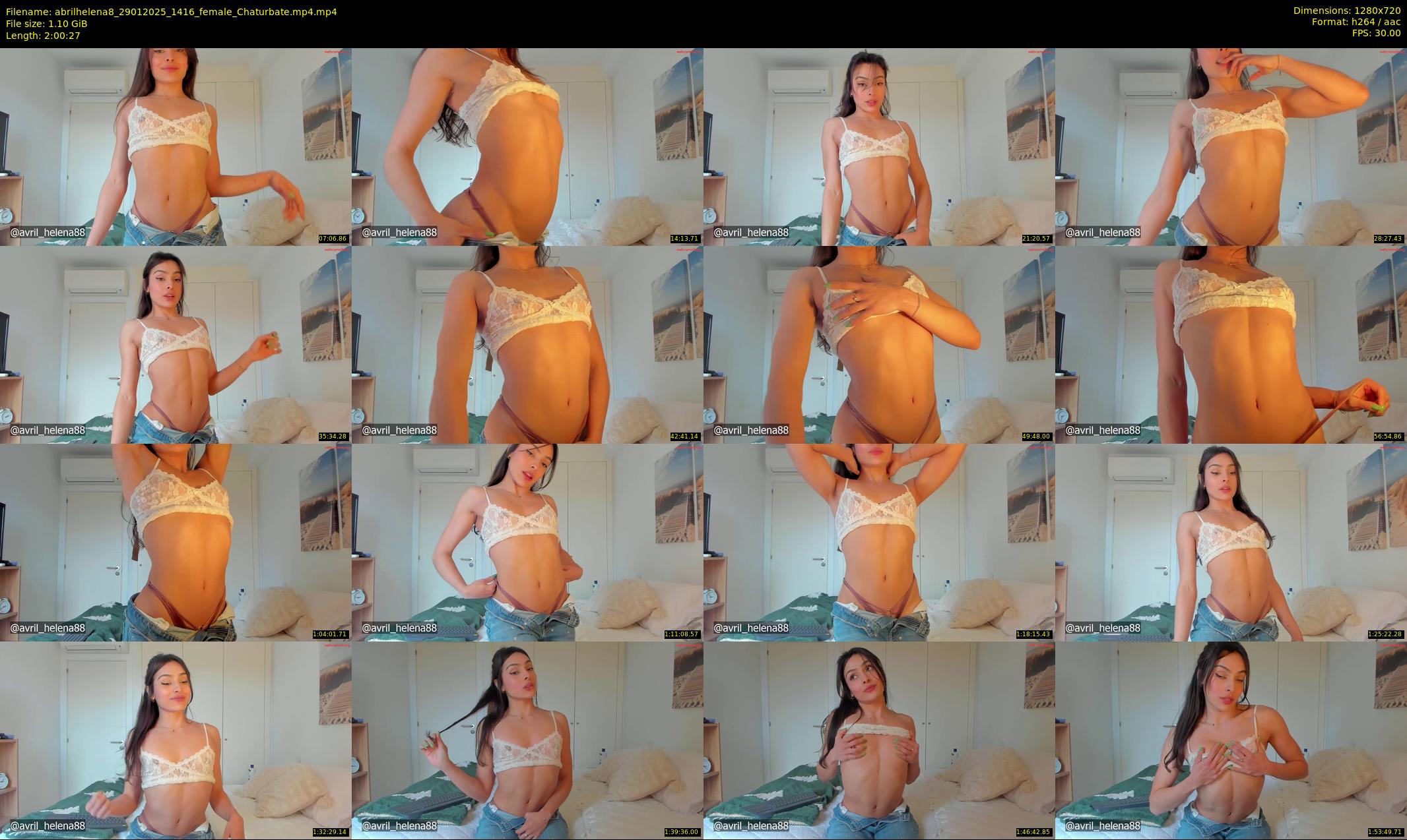 abrilhelena8 — 121 minute Chaturbate female cam show recording, 720p, Jan 29, 2025