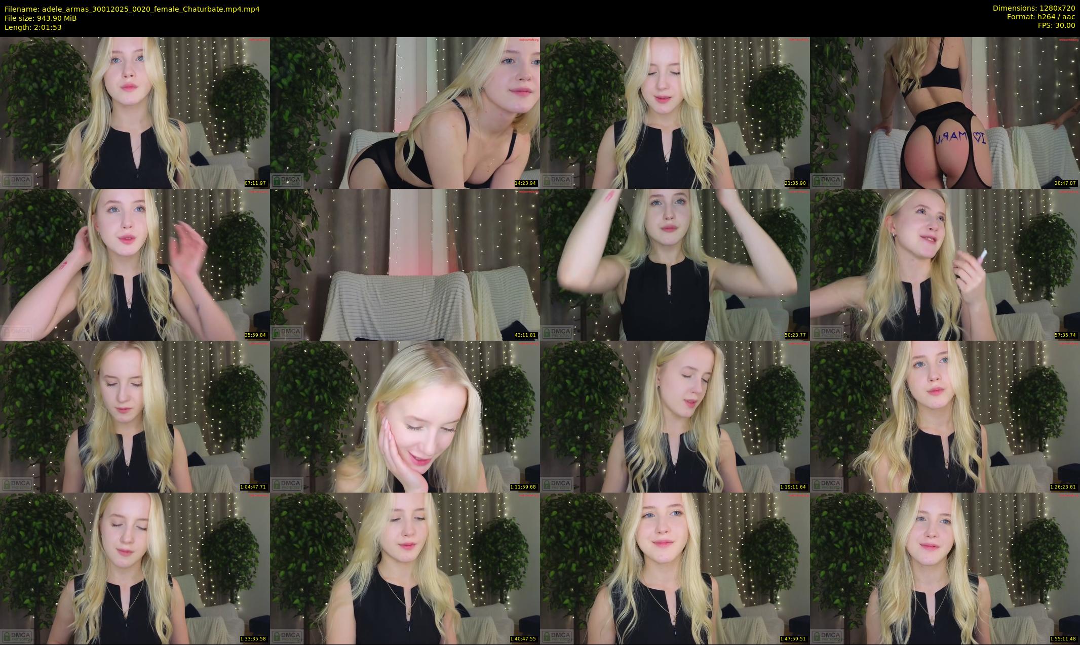 adele_armas — 122 minute Chaturbate female cam show recording, 720p, Jan 30, 2025