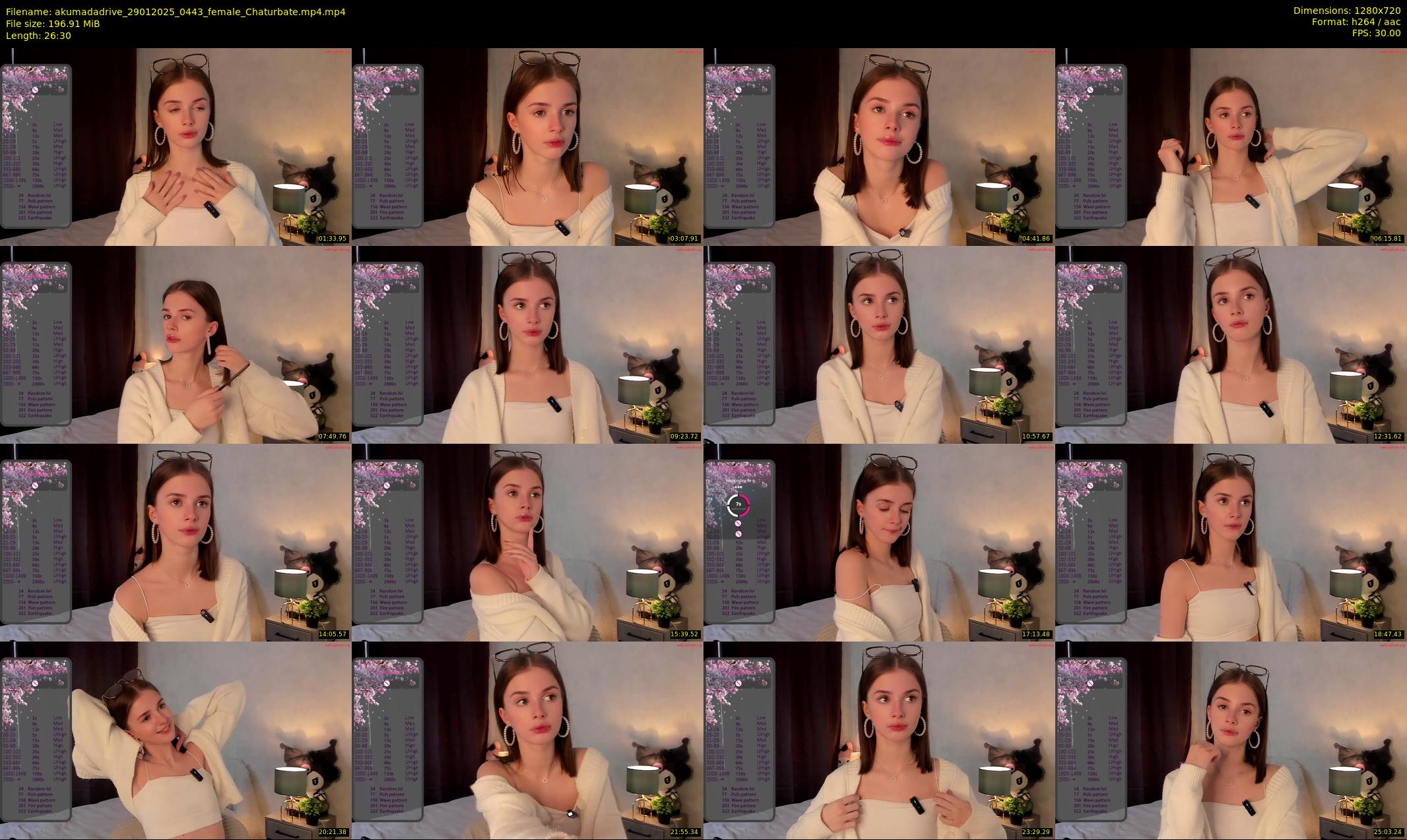 akumadadrive — 27 minute Chaturbate female cam show recording, 720p, Jan 29, 2025