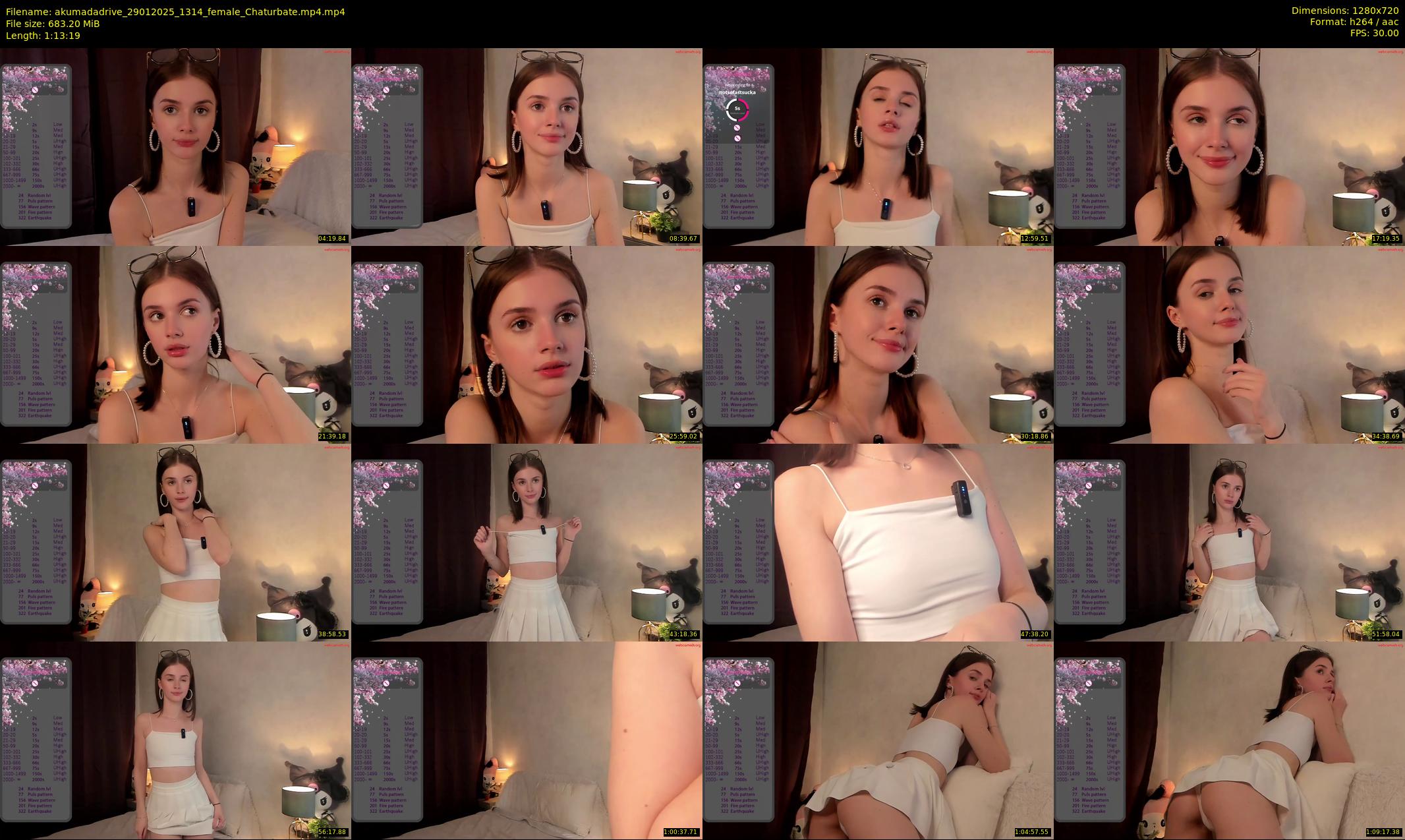 akumadadrive — 74 minute Chaturbate female cam show recording, 720p, Jan 29, 2025