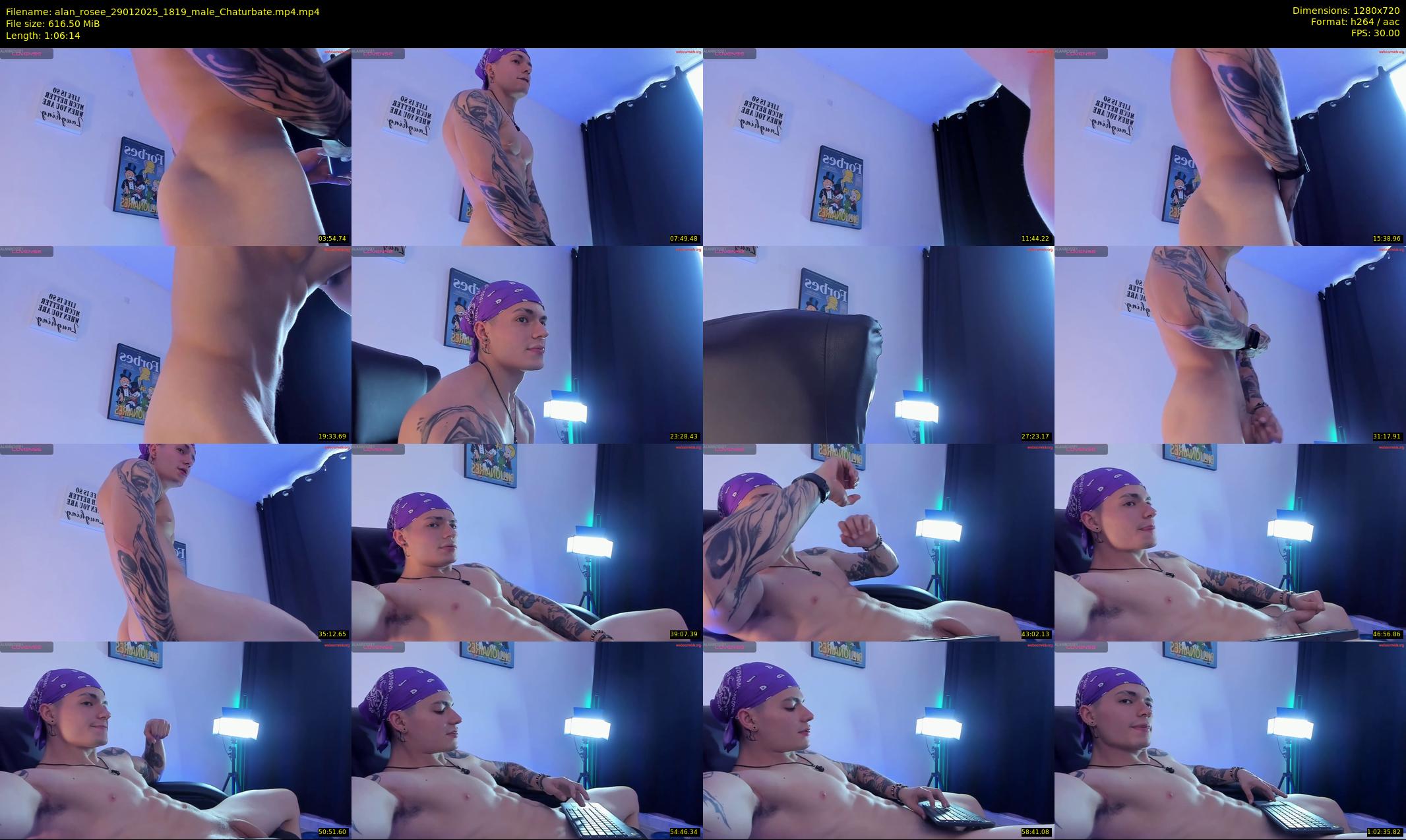 alan_rosee — 67 minute Chaturbate male cam show recording, 720p, Jan 29, 2025