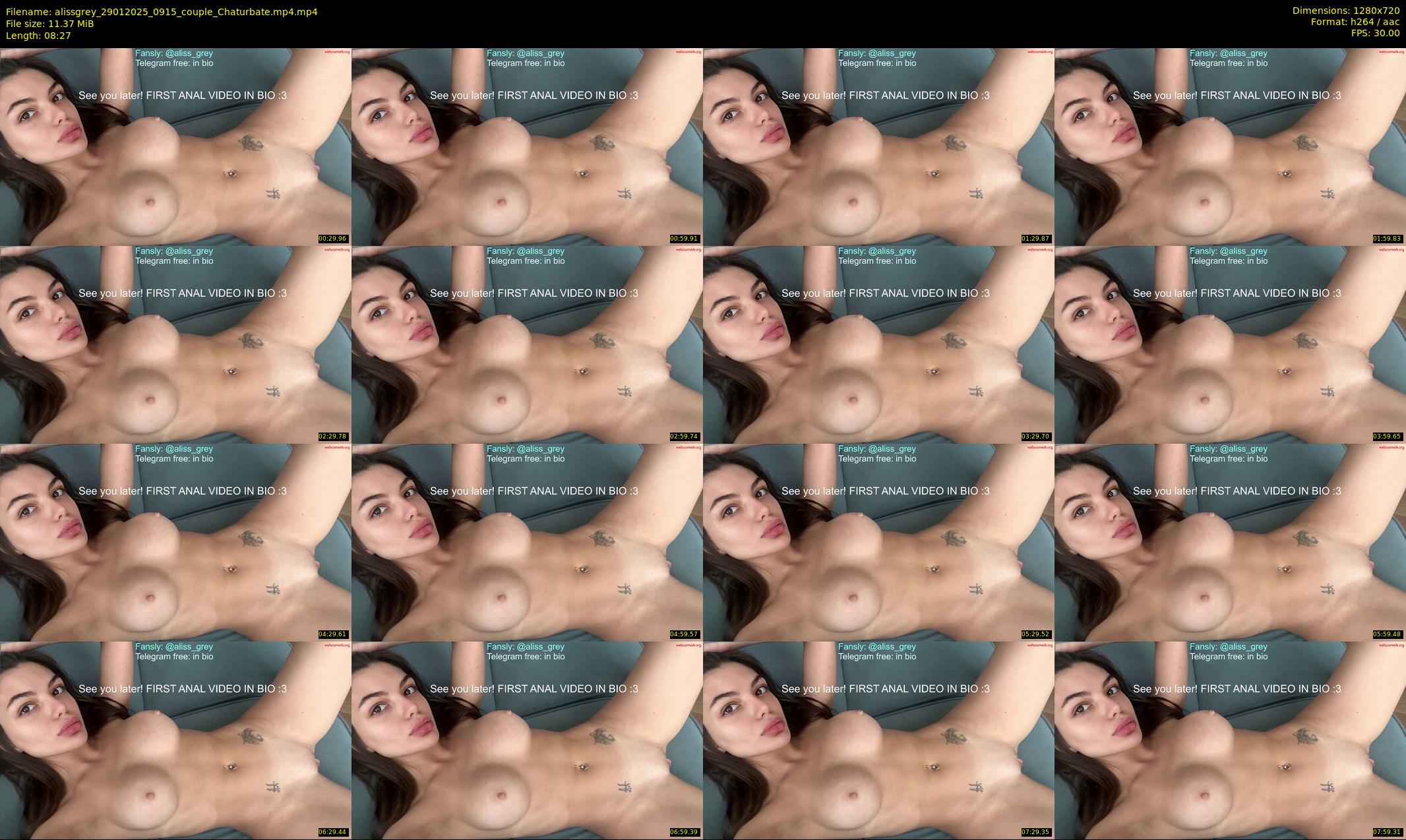 alissgrey — 9 minute Chaturbate couple cam show recording, 720p, Jan 29, 2025