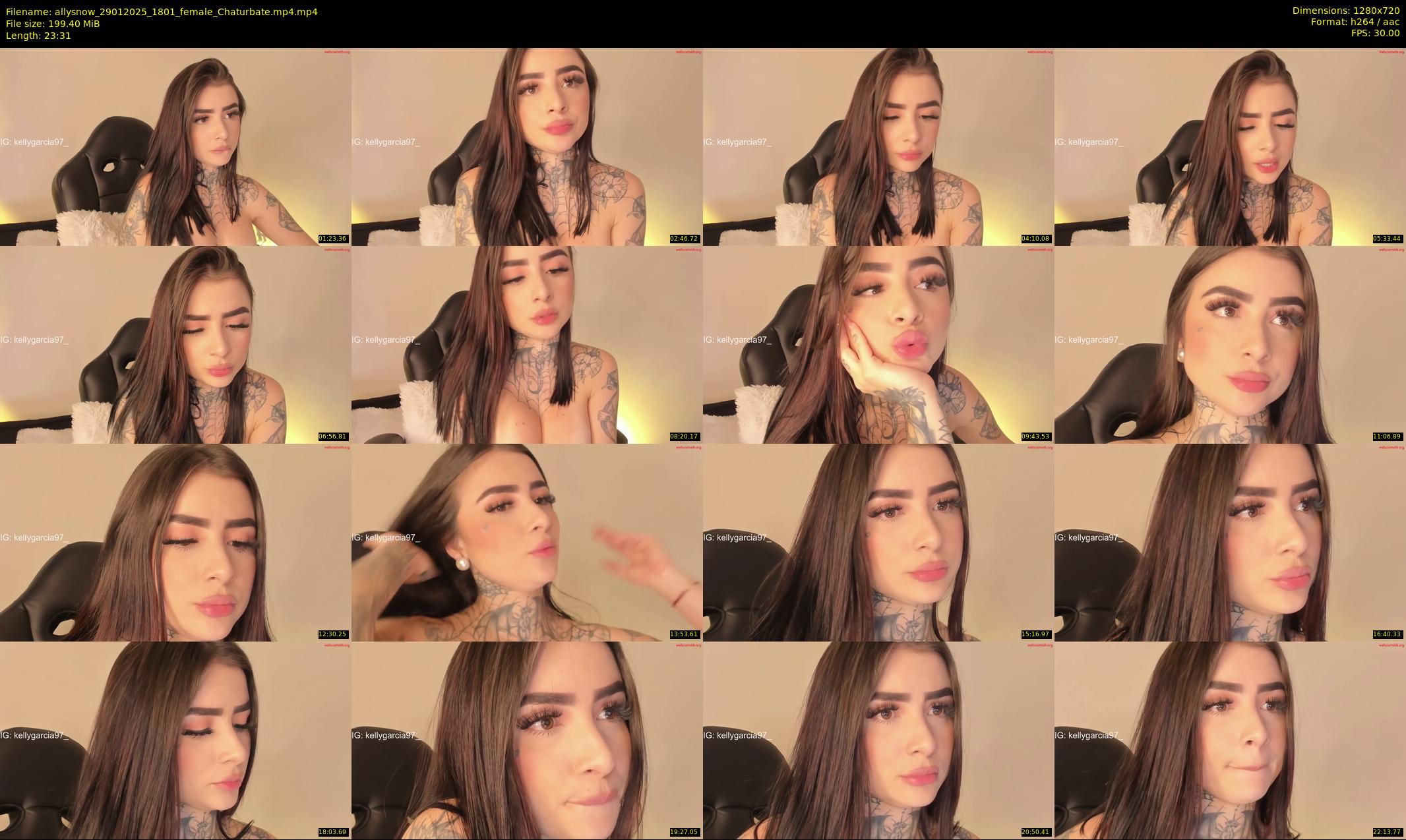 allysnow — 24 minute Chaturbate female cam show recording, 720p, Jan 29, 2025