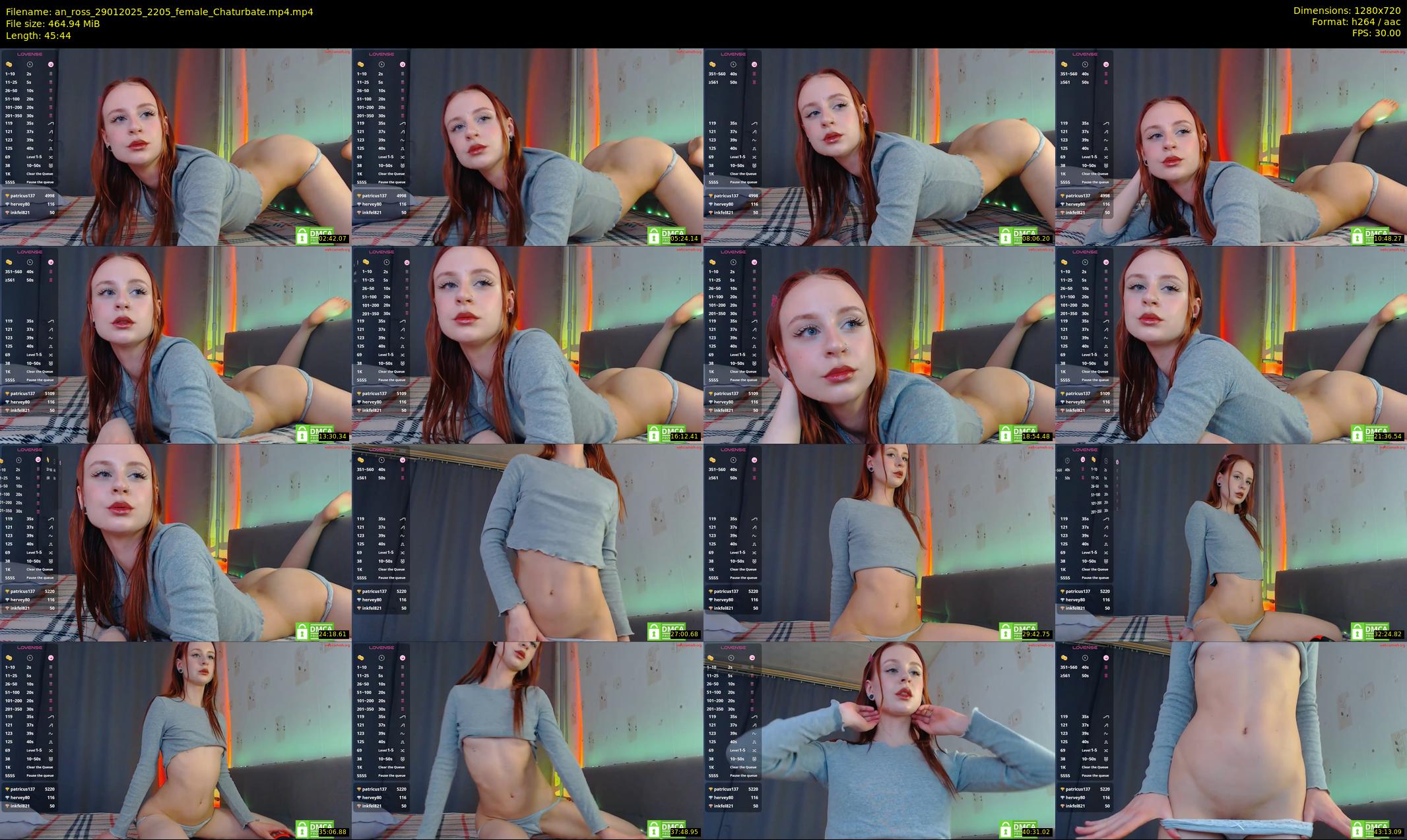 an_ross — 46 minute Chaturbate female cam show recording, 720p, Jan 29, 2025