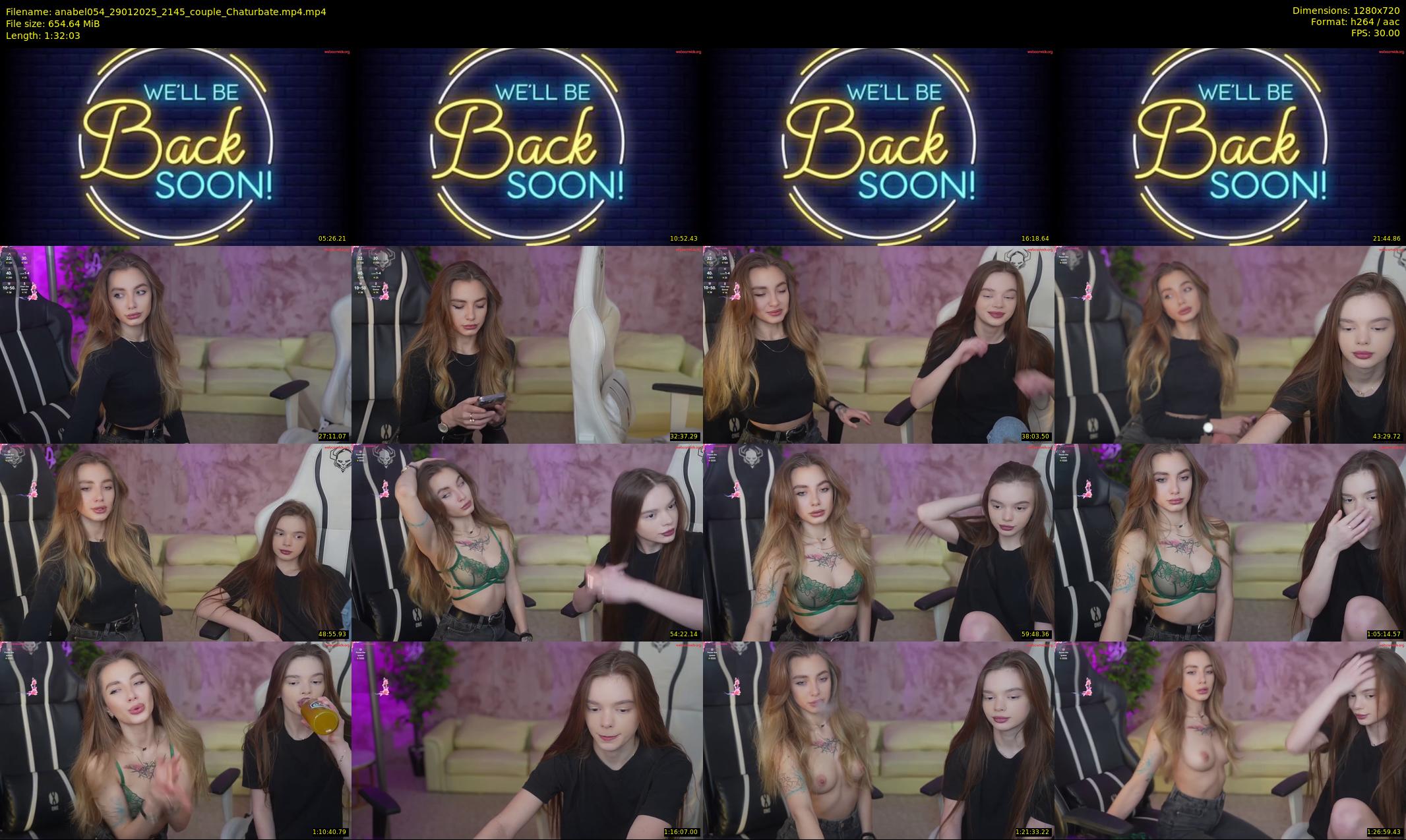 anabel054 — 93 minute Chaturbate female cam show recording, 720p, Jan 29, 2025