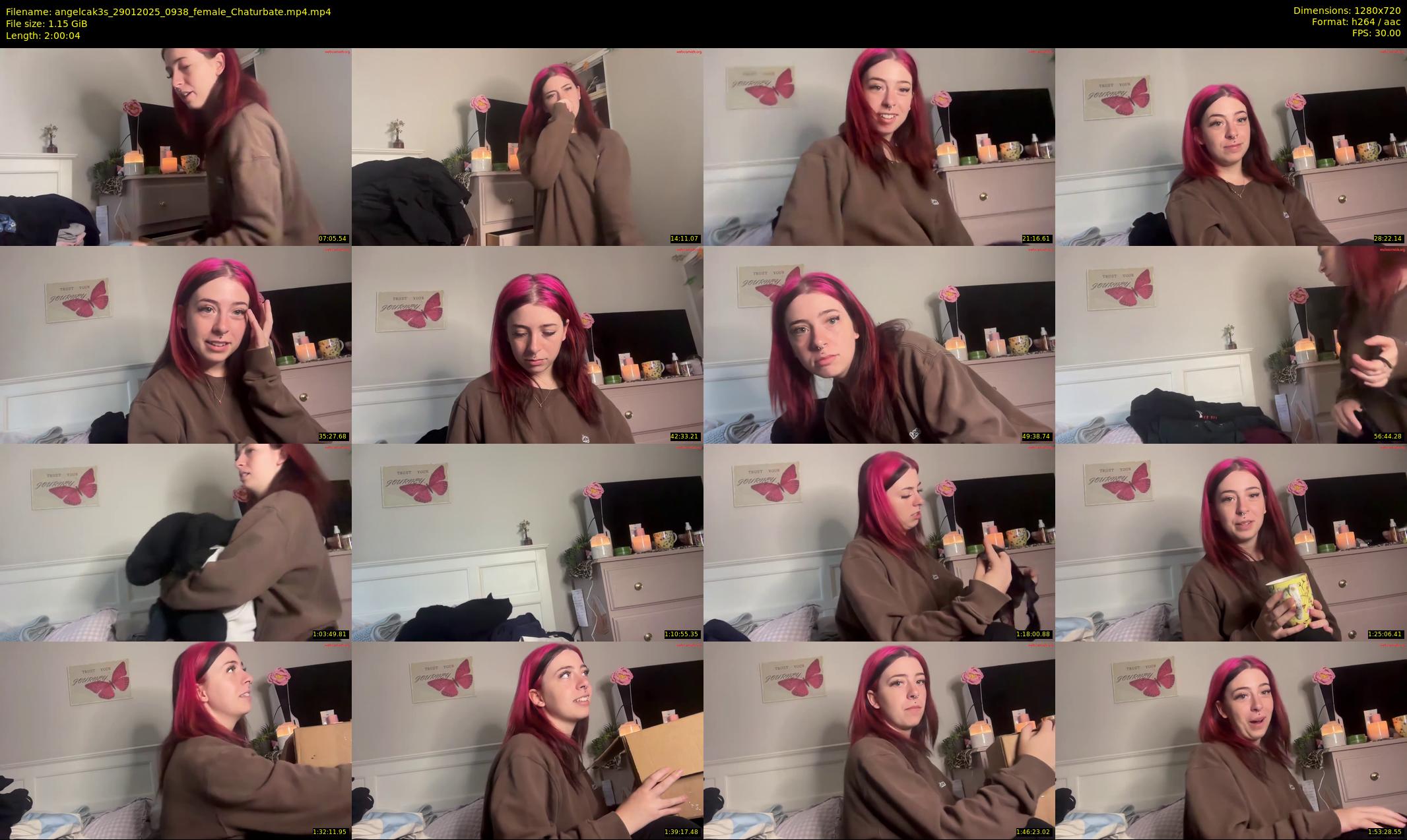 angelcak3s — 121 minute Chaturbate female cam show recording, 720p, Jan 29, 2025