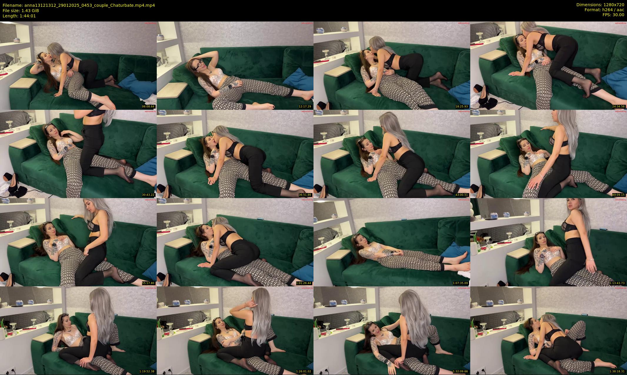anna13121312 — 105 minute Chaturbate couple cam show recording, 720p, Jan 29, 2025