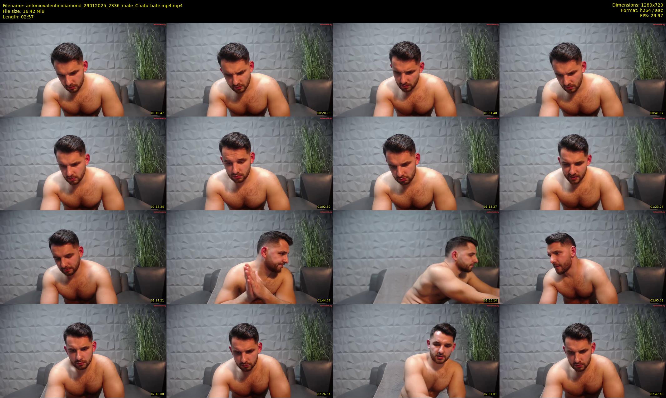 antoniovalentinidiamond — 3 minute Chaturbate male cam show recording, 720p, Jan 29, 2025