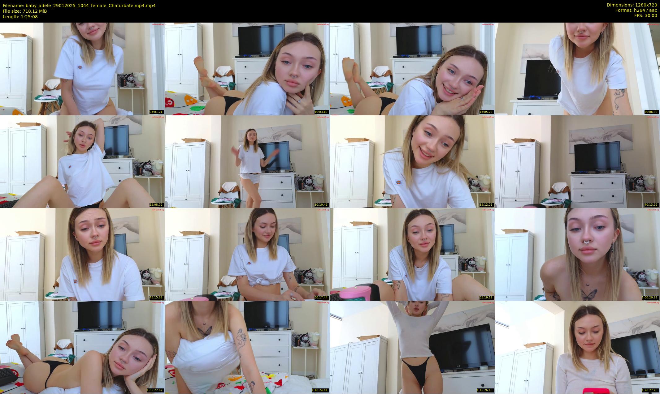 baby_adele — 86 minute Chaturbate female cam show recording, 720p, Jan 29, 2025