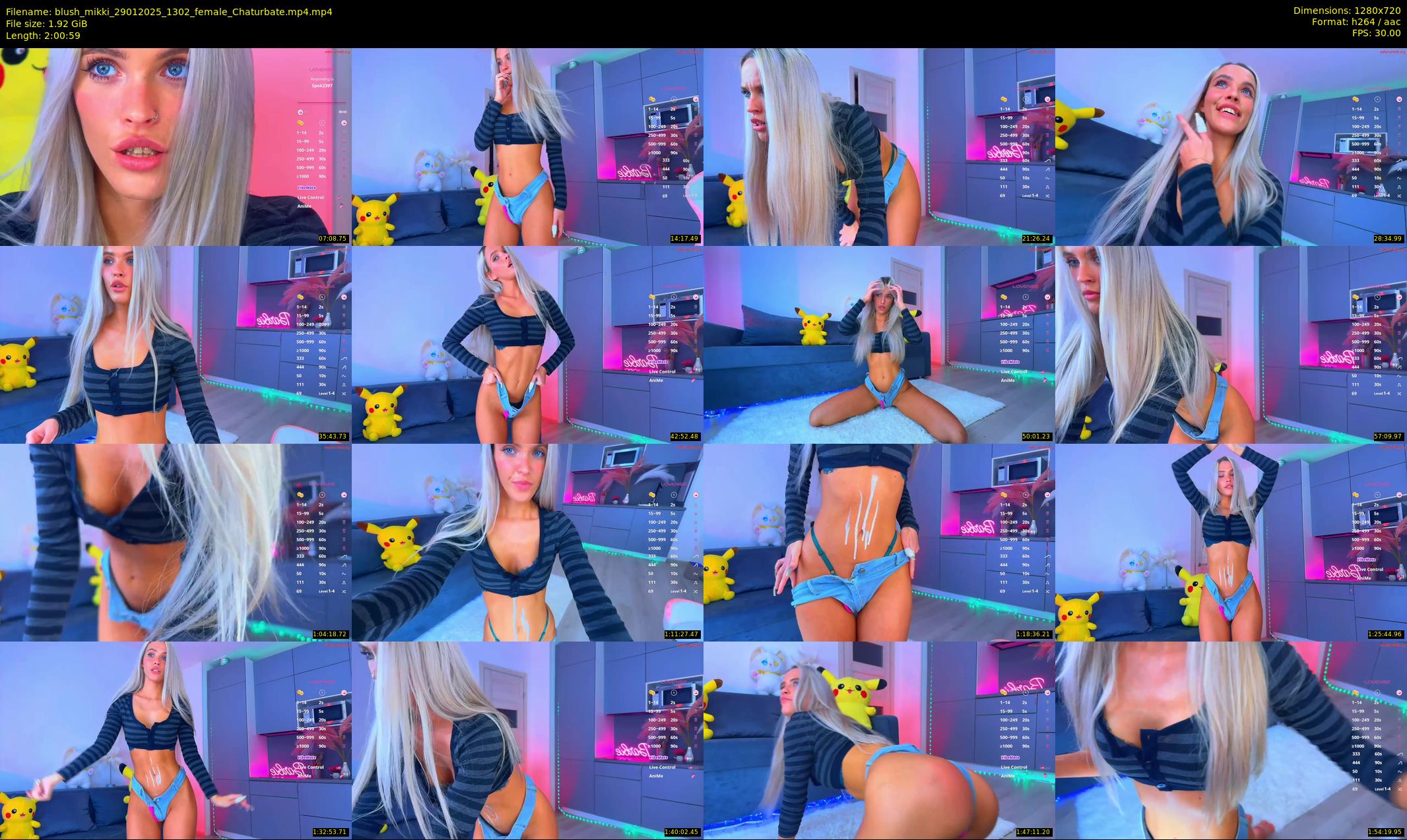 blush_mikki — 121 minute Chaturbate female cam show recording, 720p, Jan 29, 2025