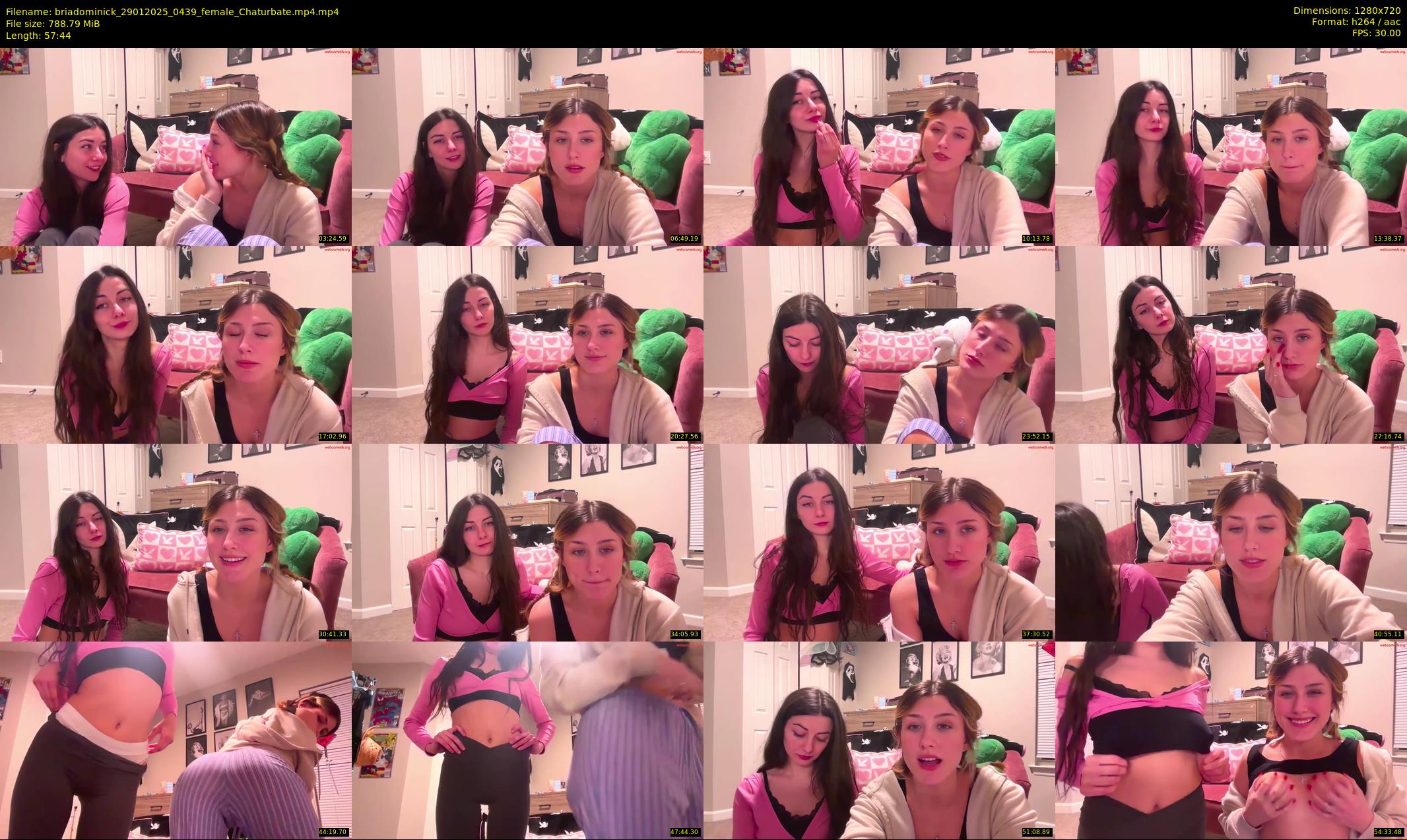 briadominick — 58 minute Chaturbate couple cam show recording, 720p, Jan 29, 2025